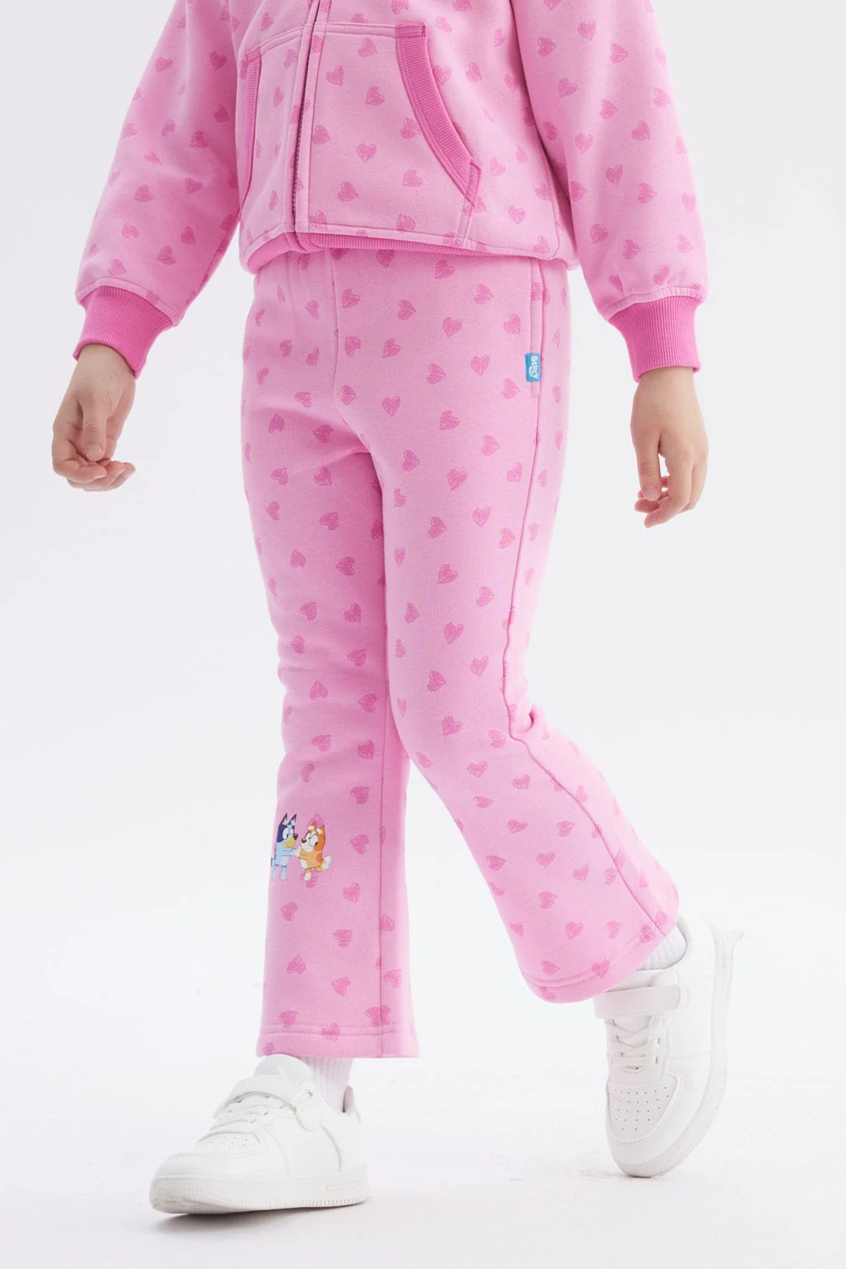 Pantalón Buzo Niña Flare Bluey Rosado - Image 2