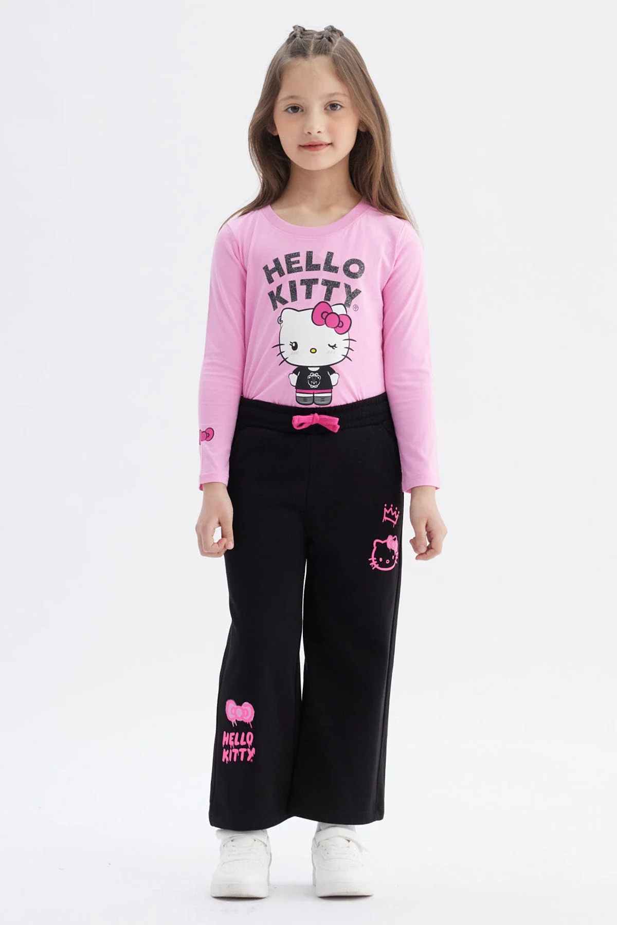 Pantalón Buzo Niña Hello Kitty Negro - Image 4