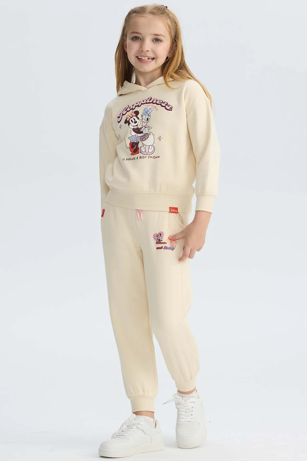 Pantalón Buzo Niña Jogger Minie Beige - Image 4