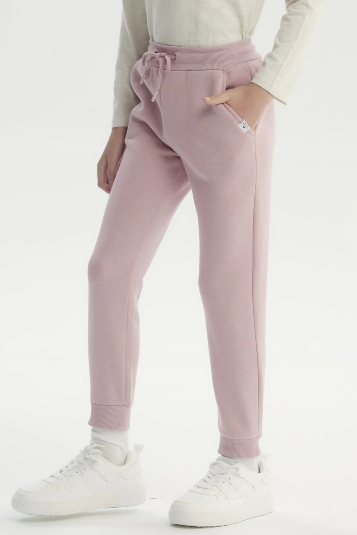 Pantalón Buzo Niña Jogger Rosado - Image 2