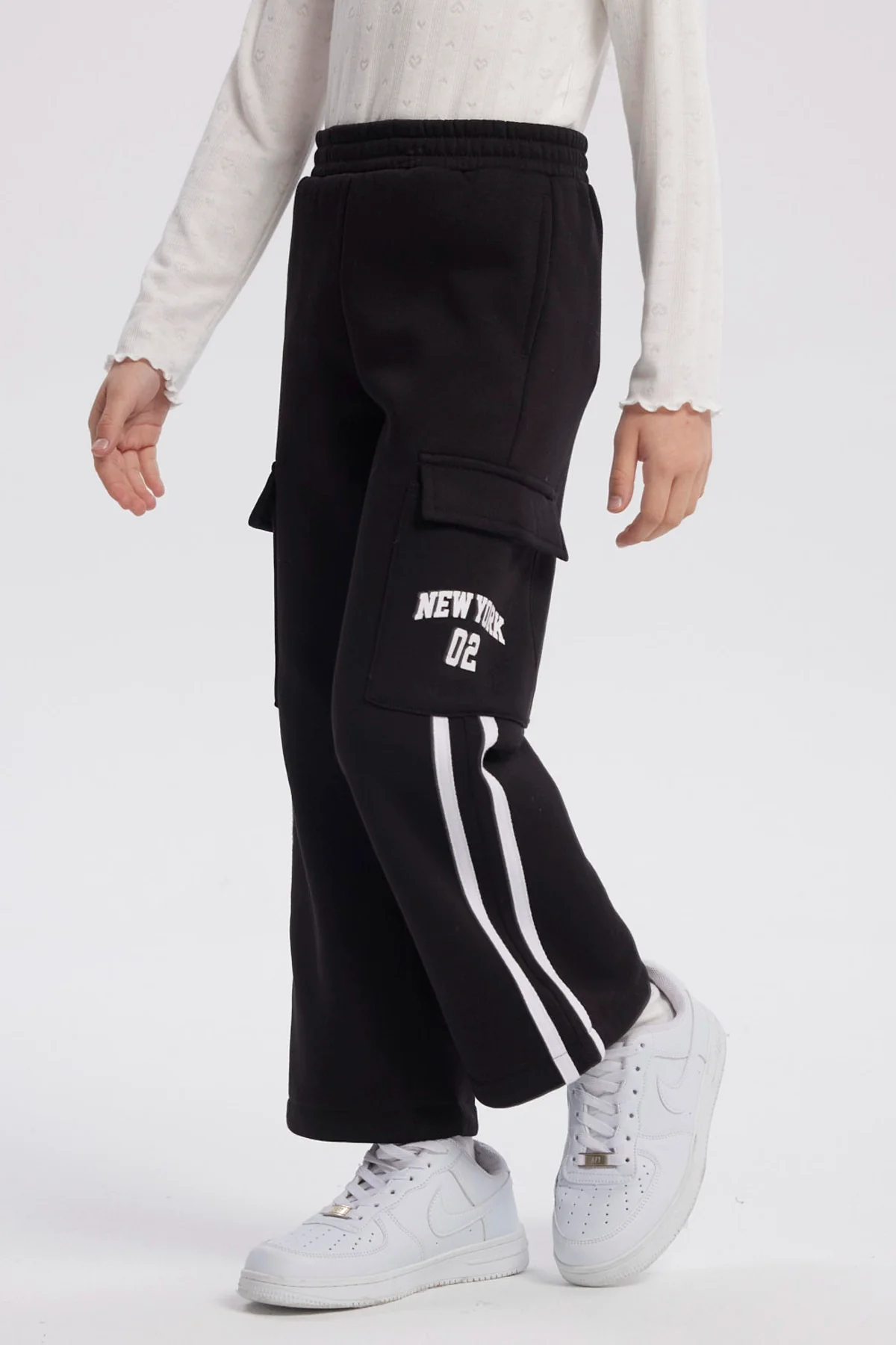 Pantalón Buzo Niña Pantalón Negro - Image 2