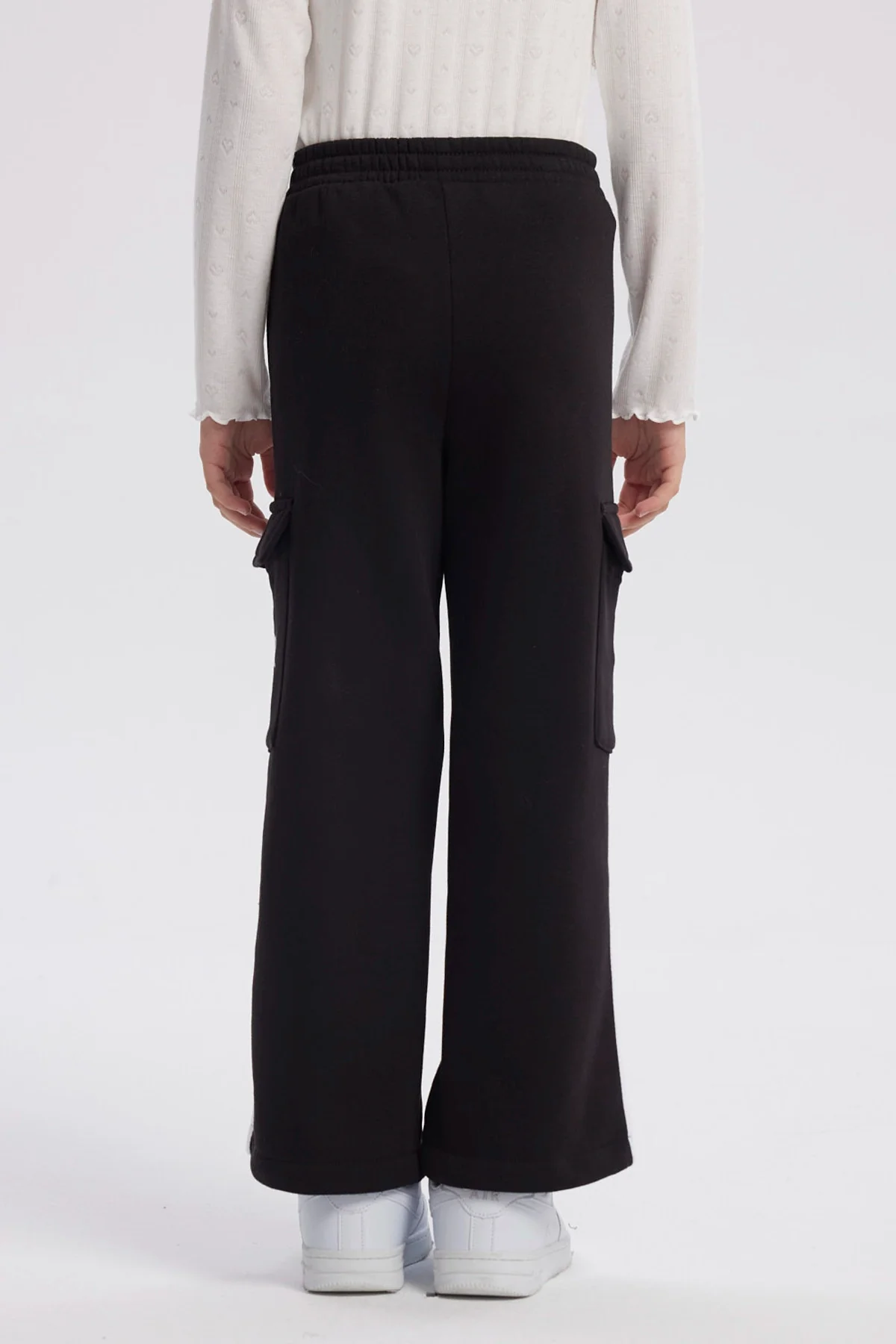 Pantalón Buzo Niña Pantalón Negro - Image 3