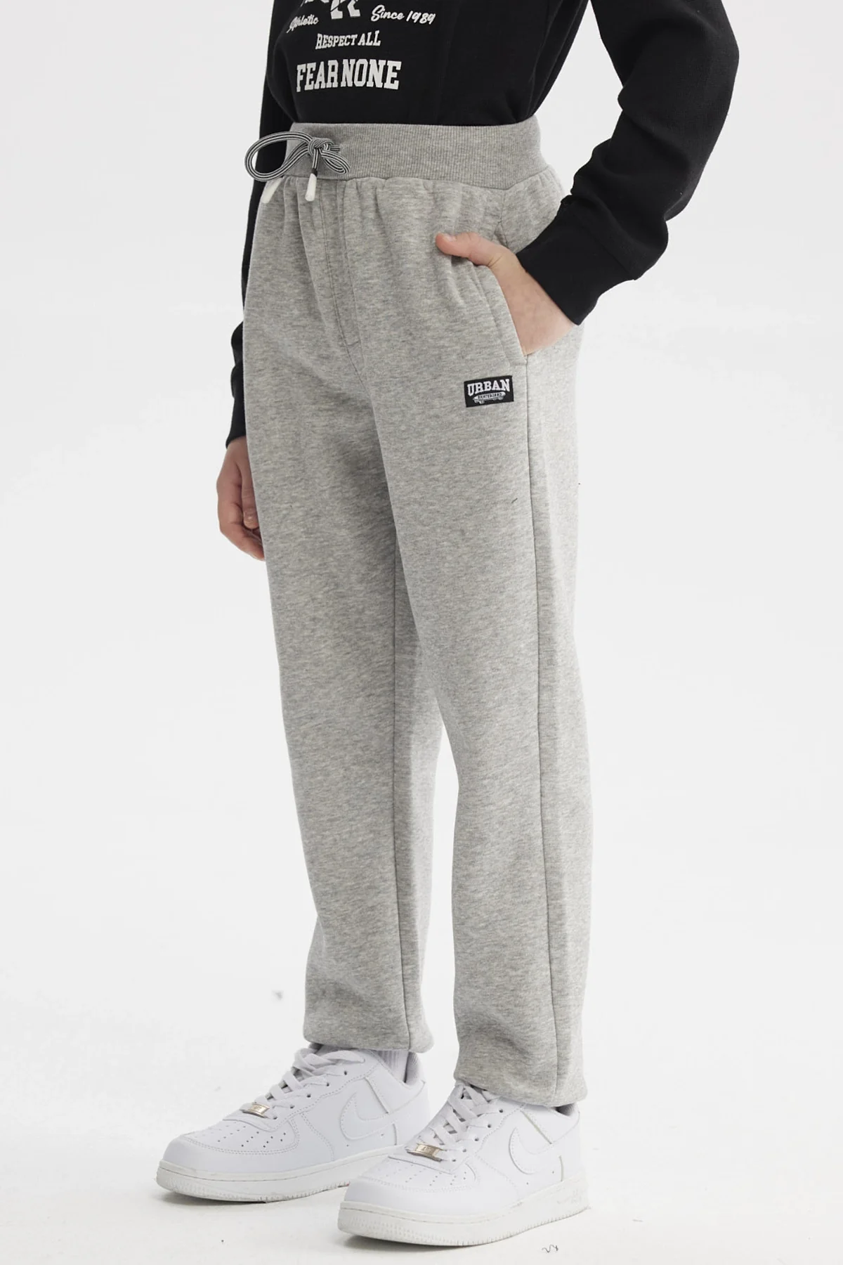 Pantalón Buzo Niño Bipack Toddler Gris Melange - Image 3