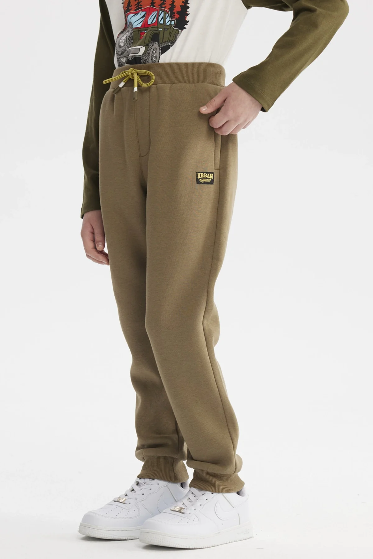 Pantalón Buzo Niño Bipack Toddler Verde Militar - Image 3