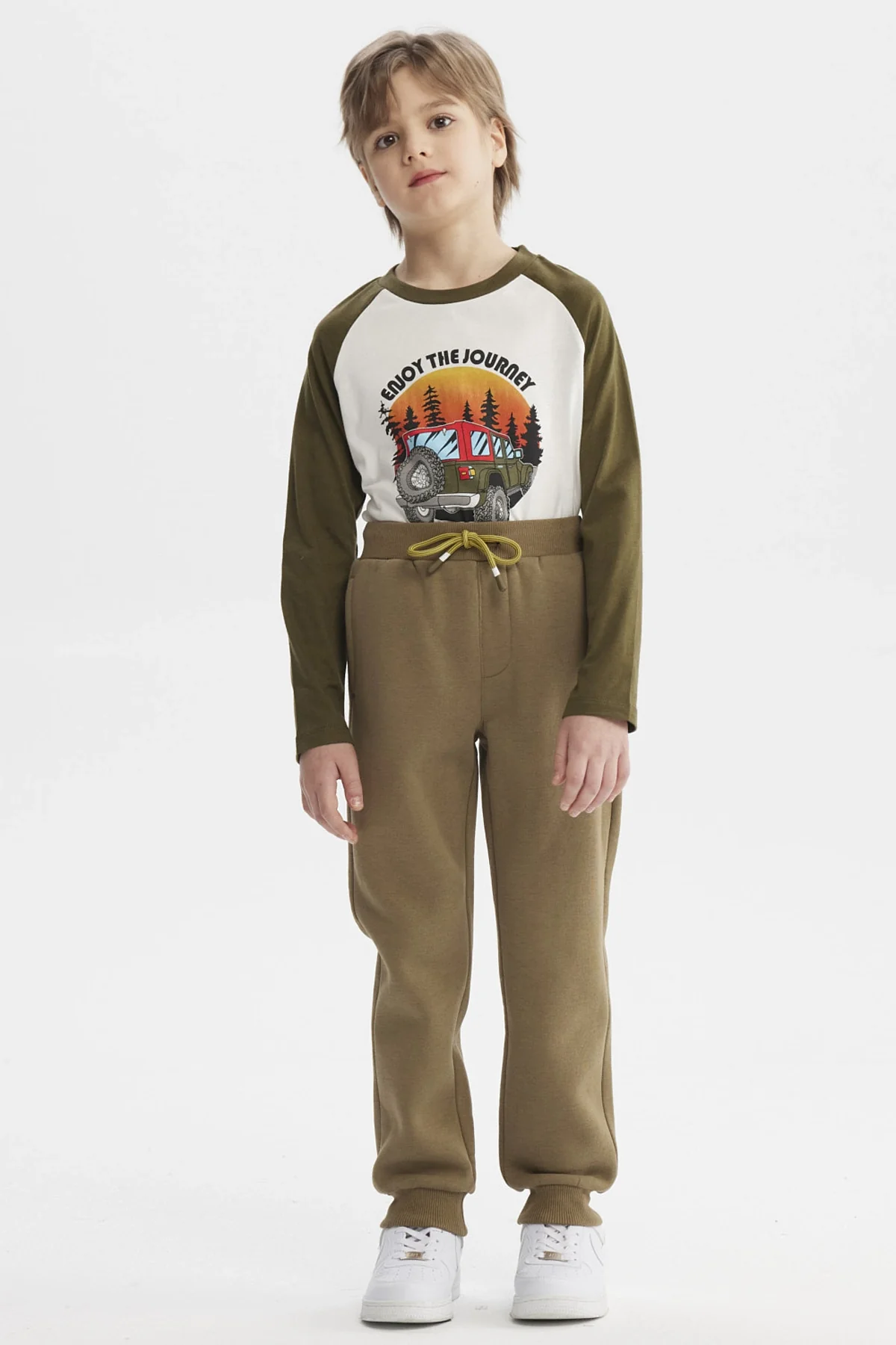 Pantalón Buzo Niño Bipack Toddler Verde Militar - Image 7