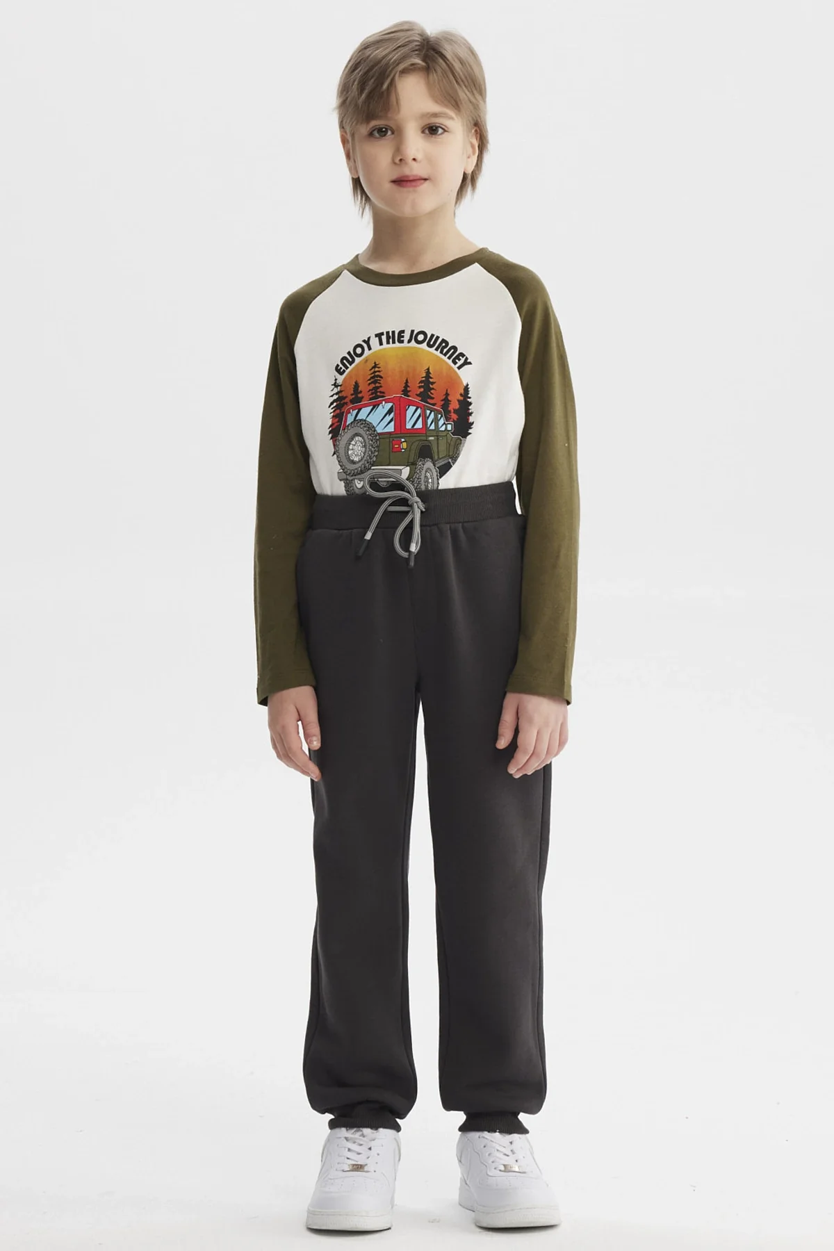 Pantalón Buzo Niño Bipack Toddler Verde Militar - Image 8