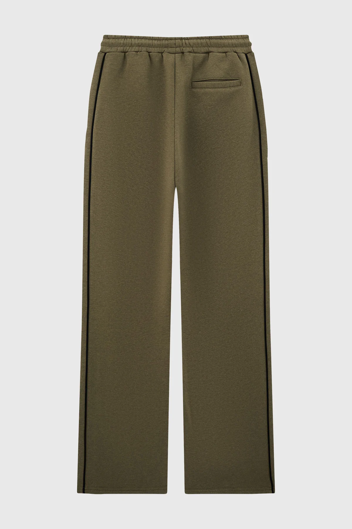 Pantalón Buzo Niño Calce Recto Con Pipping Verde Militar - Image 2