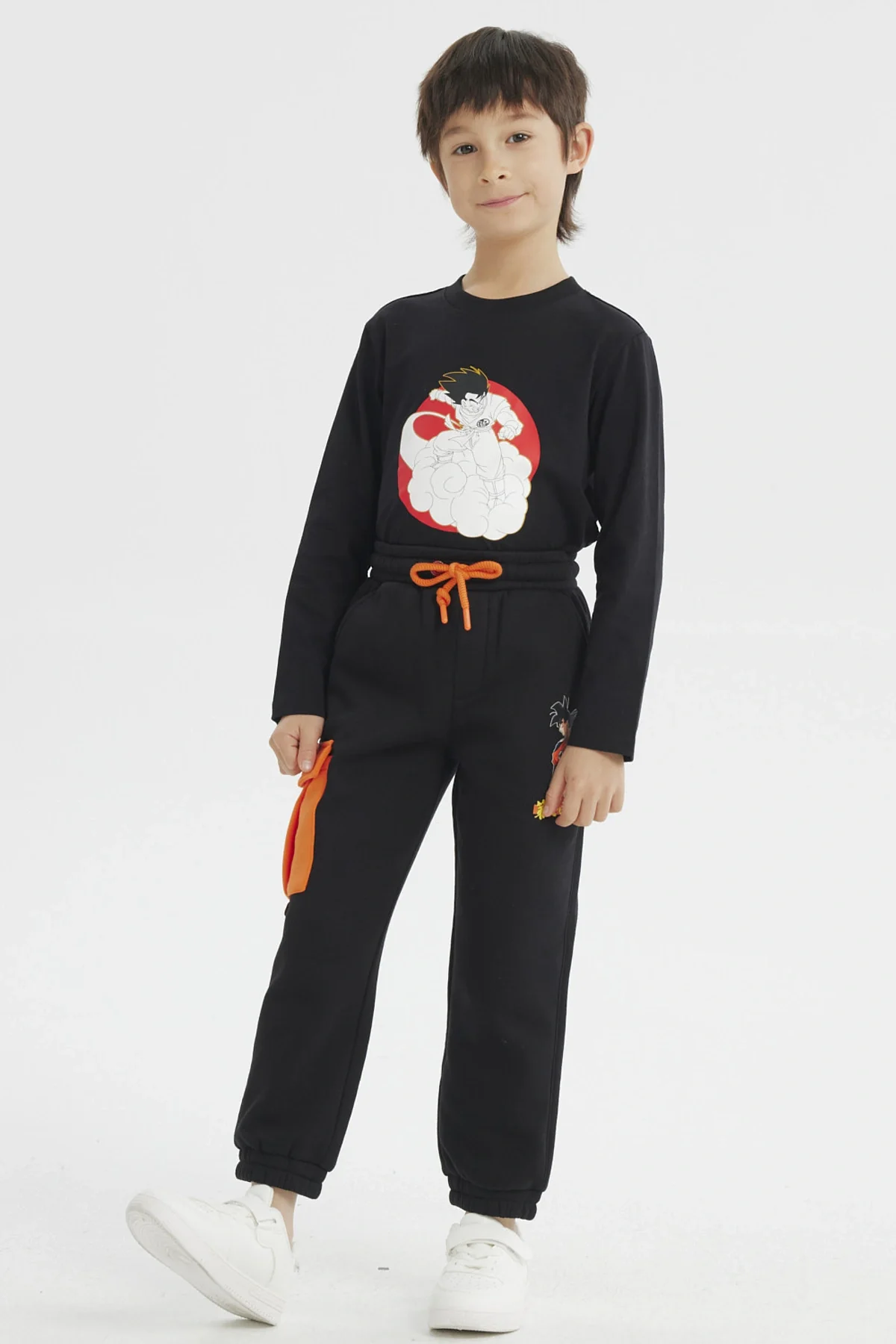Pantalón Buzo Niño Dragon Ball Negro - Image 4