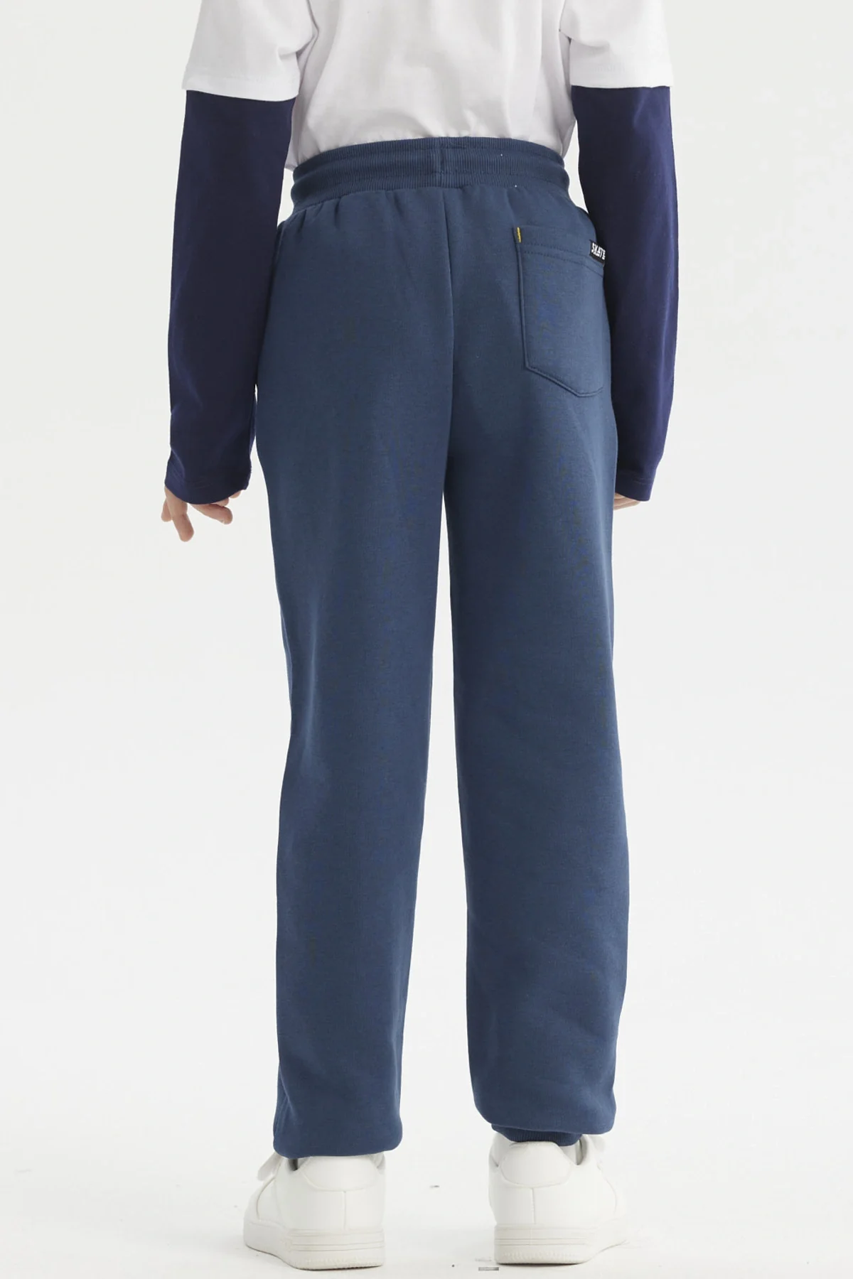 Pantalón Buzo Niño Jogger Azul Petroleo - Image 3