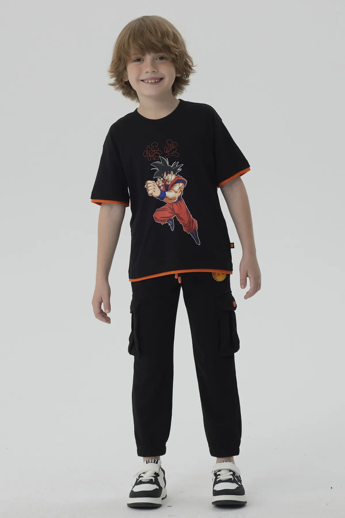 Pantalón Buzo Niño Jogger Dragon Ball Negro - Image 4