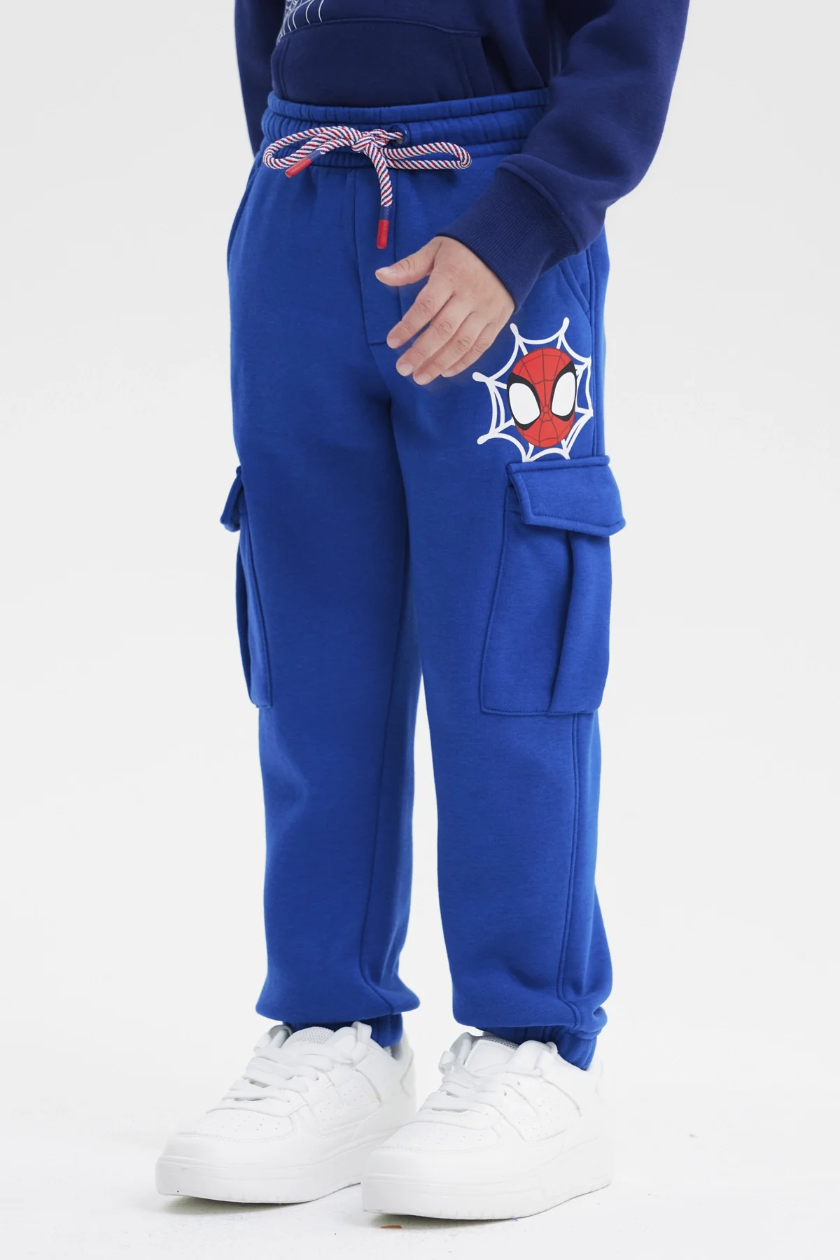Pantalón Buzo Niño Jogger Telaraña Azul Marino - Image 2
