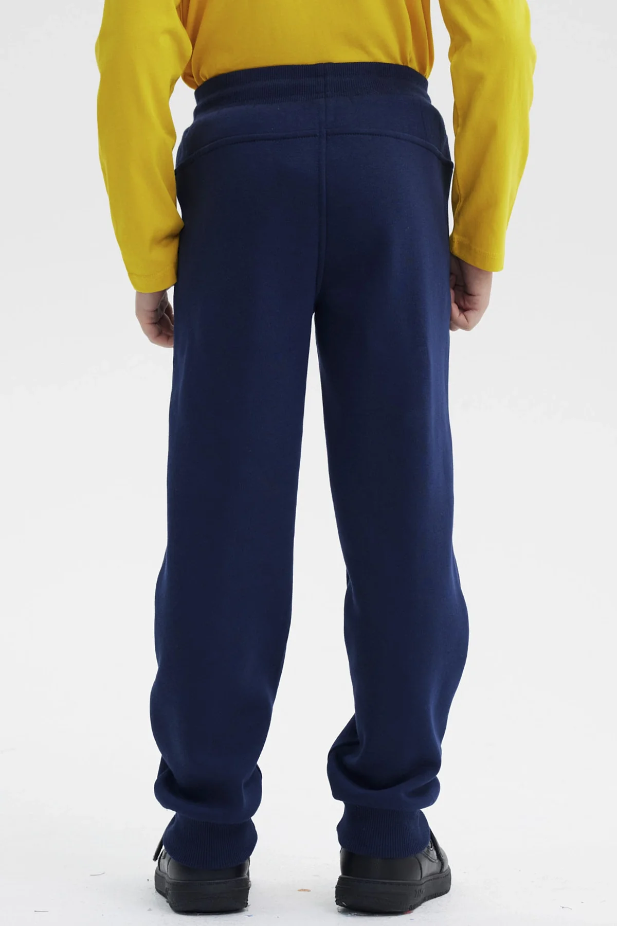 Pantalón Buzo Niño Pitillo Azul Oscuro - Image 3