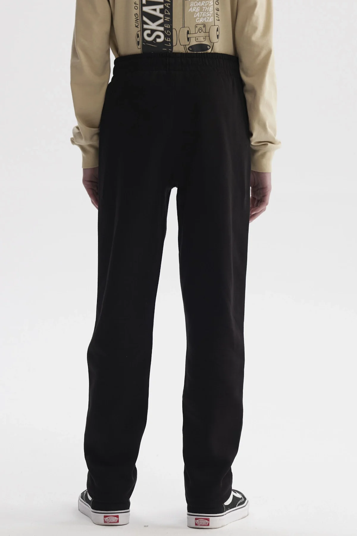 Pantalón Buzo Niño Pitillo Negro - Image 3