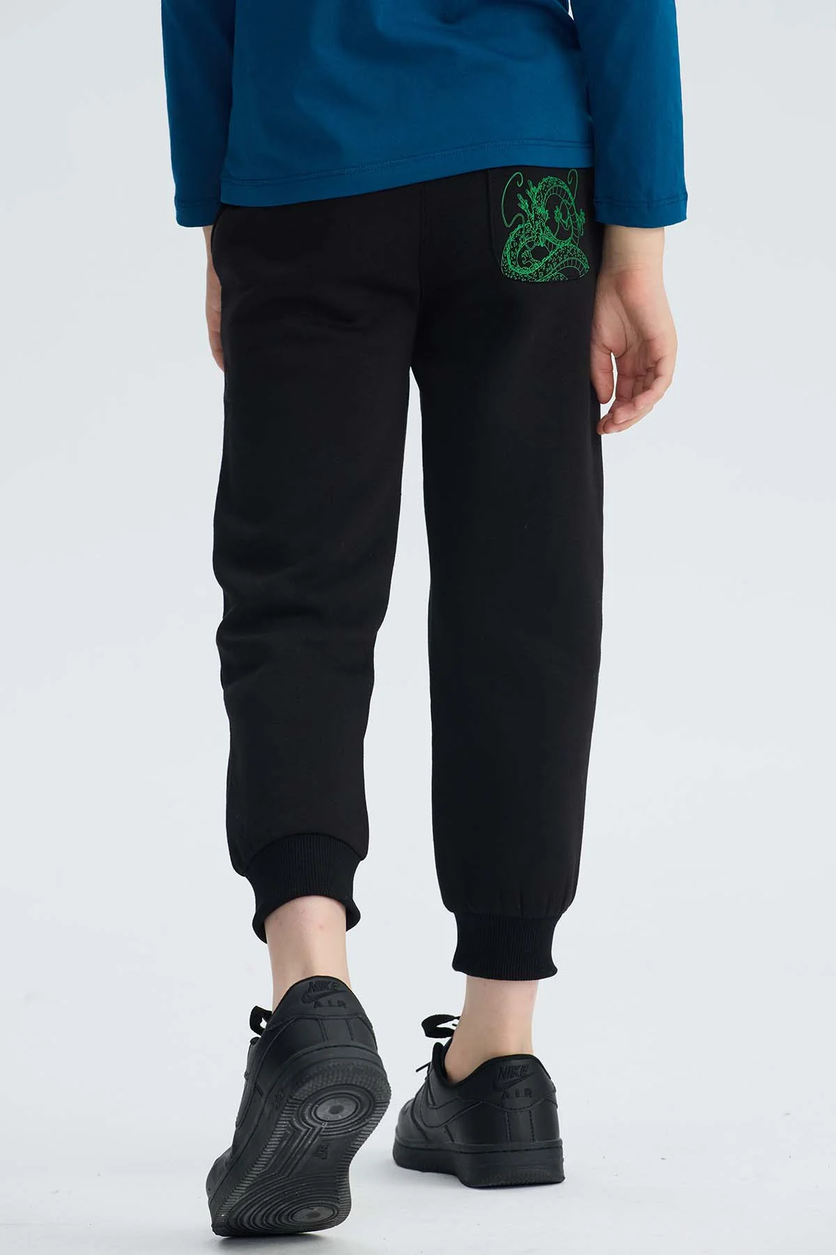 Pantalón Buzo Niño Shenlong Dra Negro - Image 3