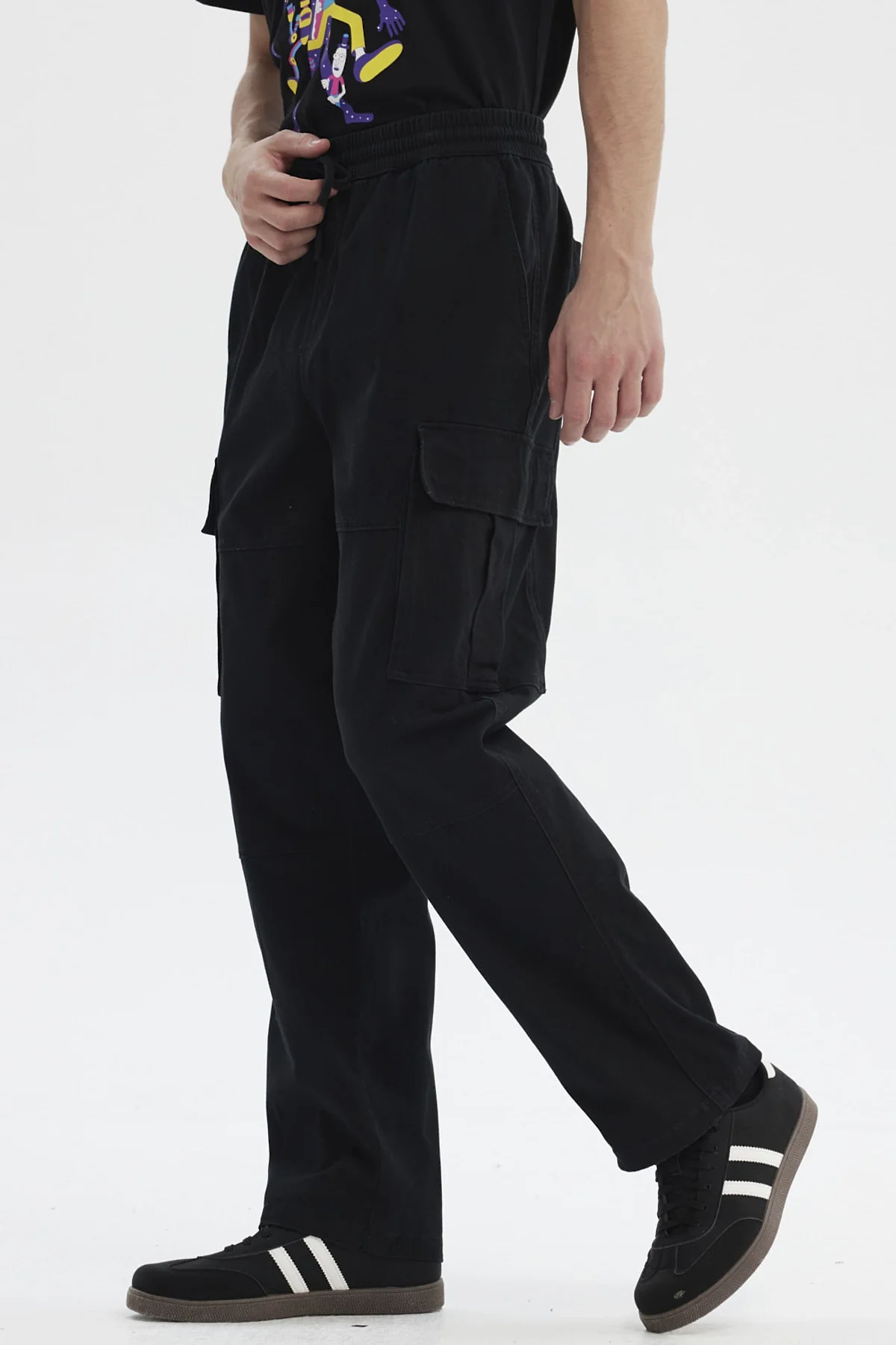 Pantalón Hombre Calce Recto Negro - Image 2