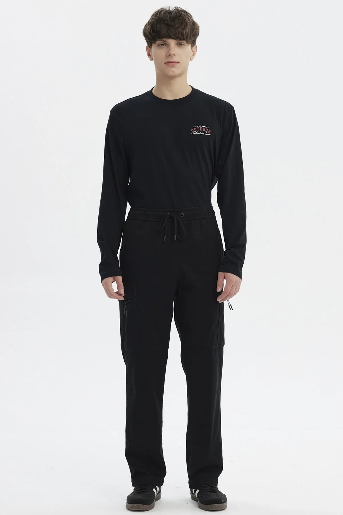 Pantalón Hombre Calce Recto Negro - Image 4