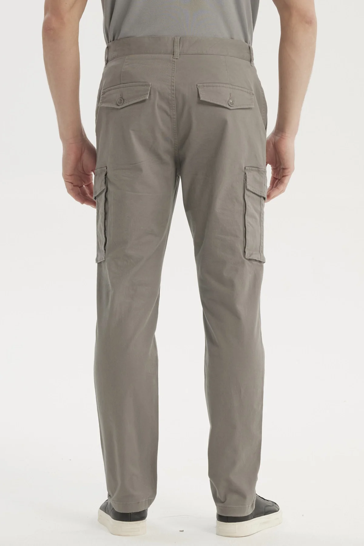 Pantalón Hombre Cargo Slim Fit Gris - Image 3