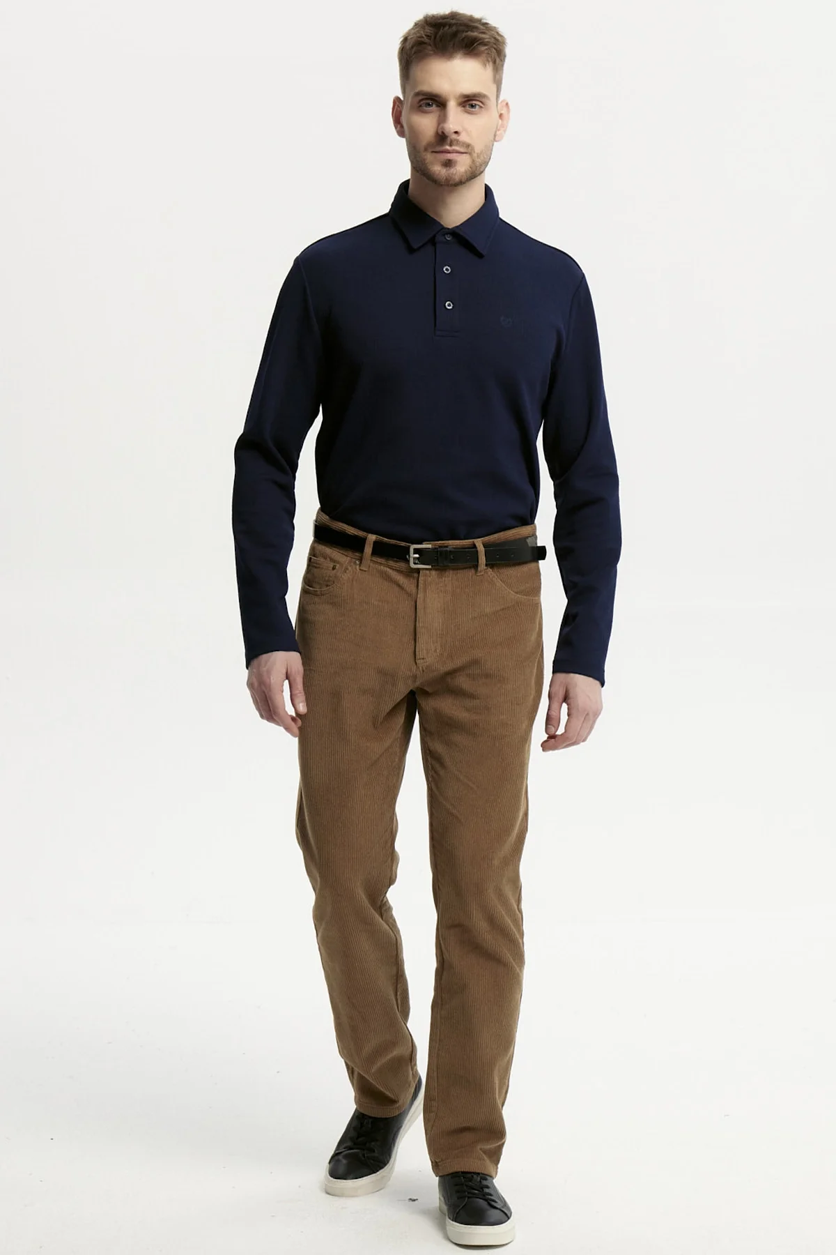Pantalón Hombre Cotelé Café Claro - Image 4
