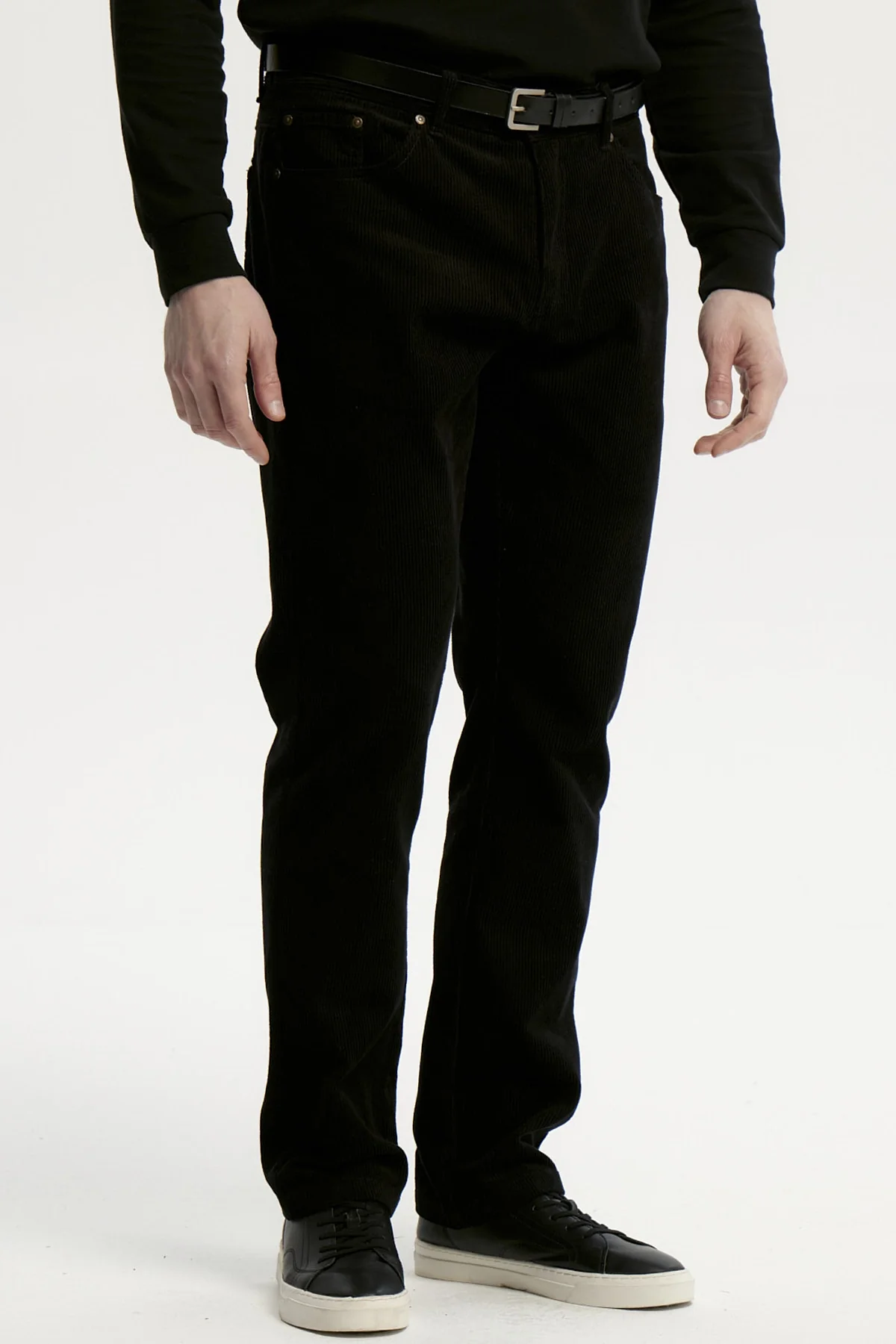 Pantalón Hombre Cotelé Negro - Image 2