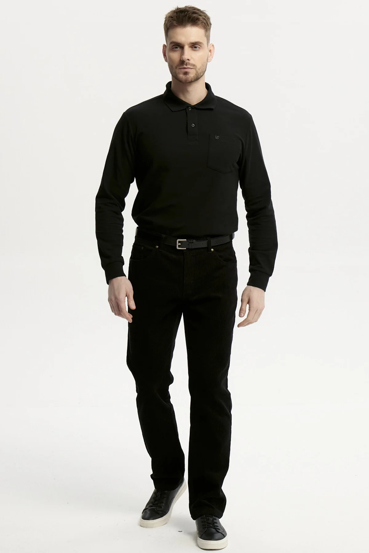 Pantalón Hombre Cotelé Negro - Image 4
