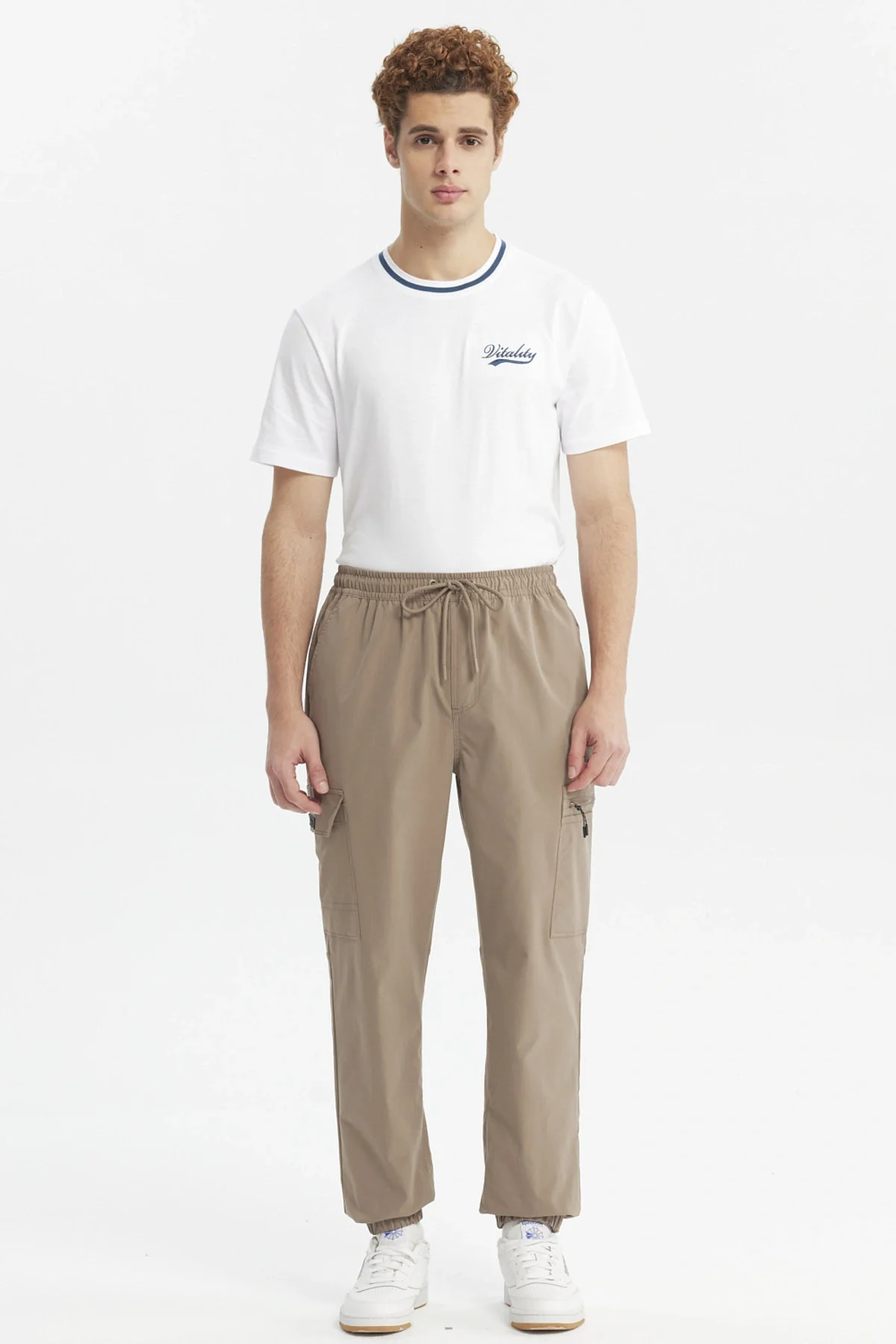 Pantalón Hombre Doble Bolsillo Cargo Café - Image 4
