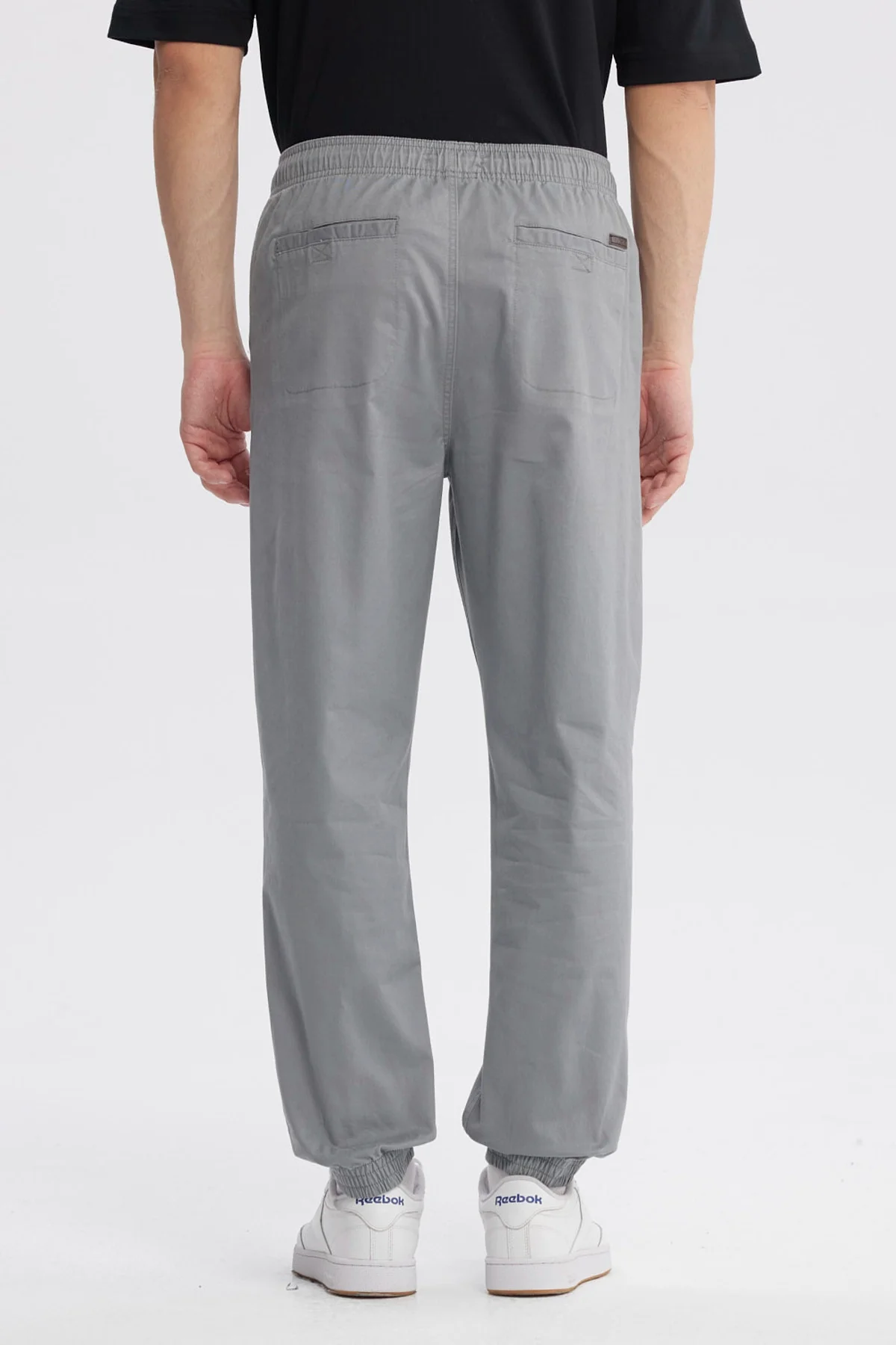 Pantalón Hombre Jogger Twill Gris - Image 3