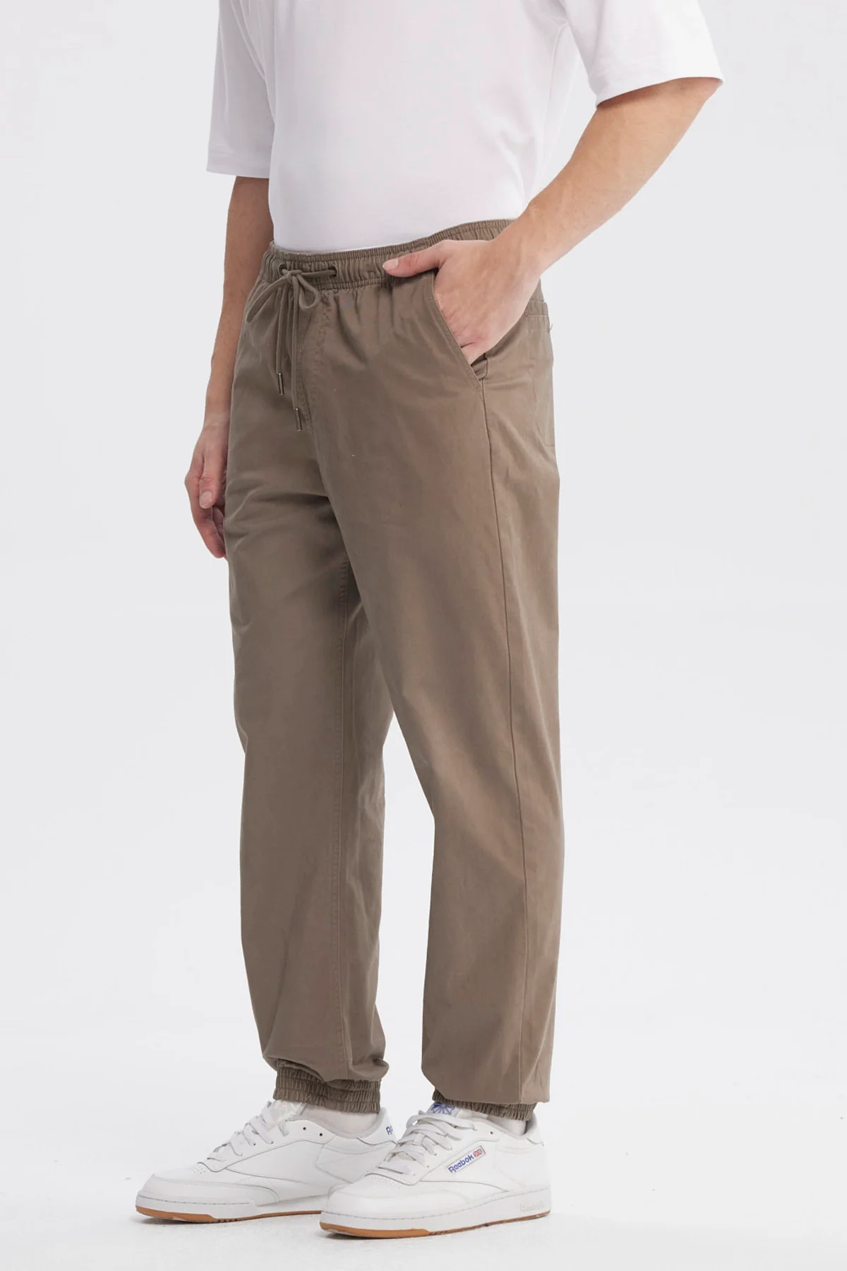 Pantalón Hombre Jogger Twill Kaki - Image 2