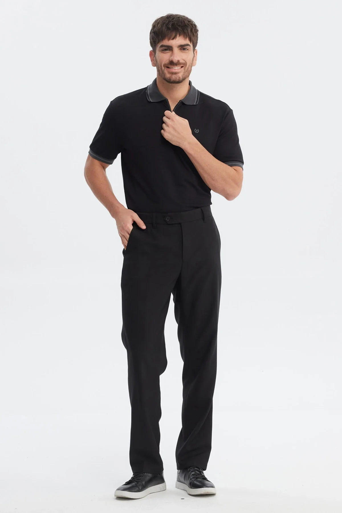 Pantalón Hombre Slim Negro - Image 4