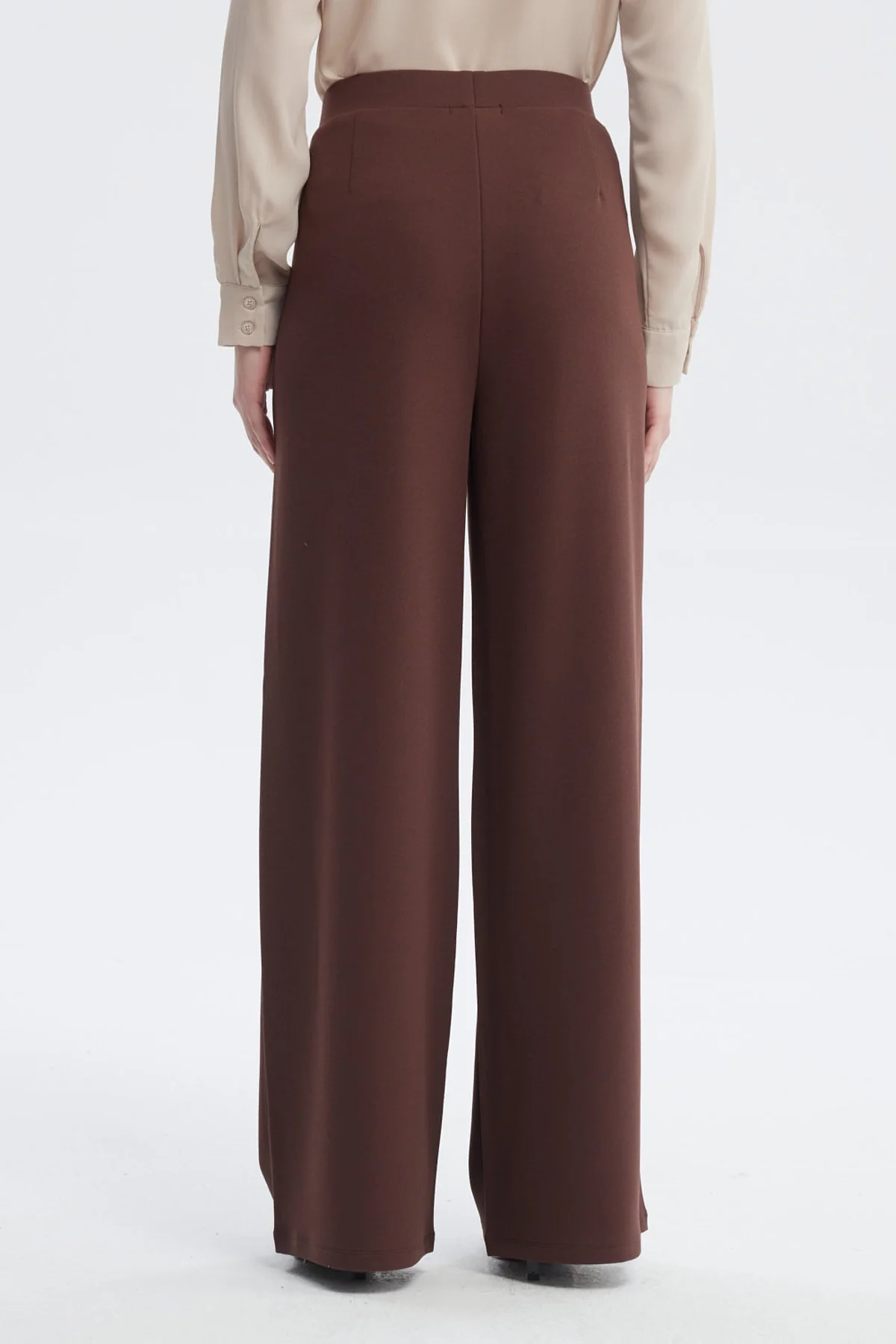 Pantalón Mujer Calce Recto Café Oscuro - Image 3