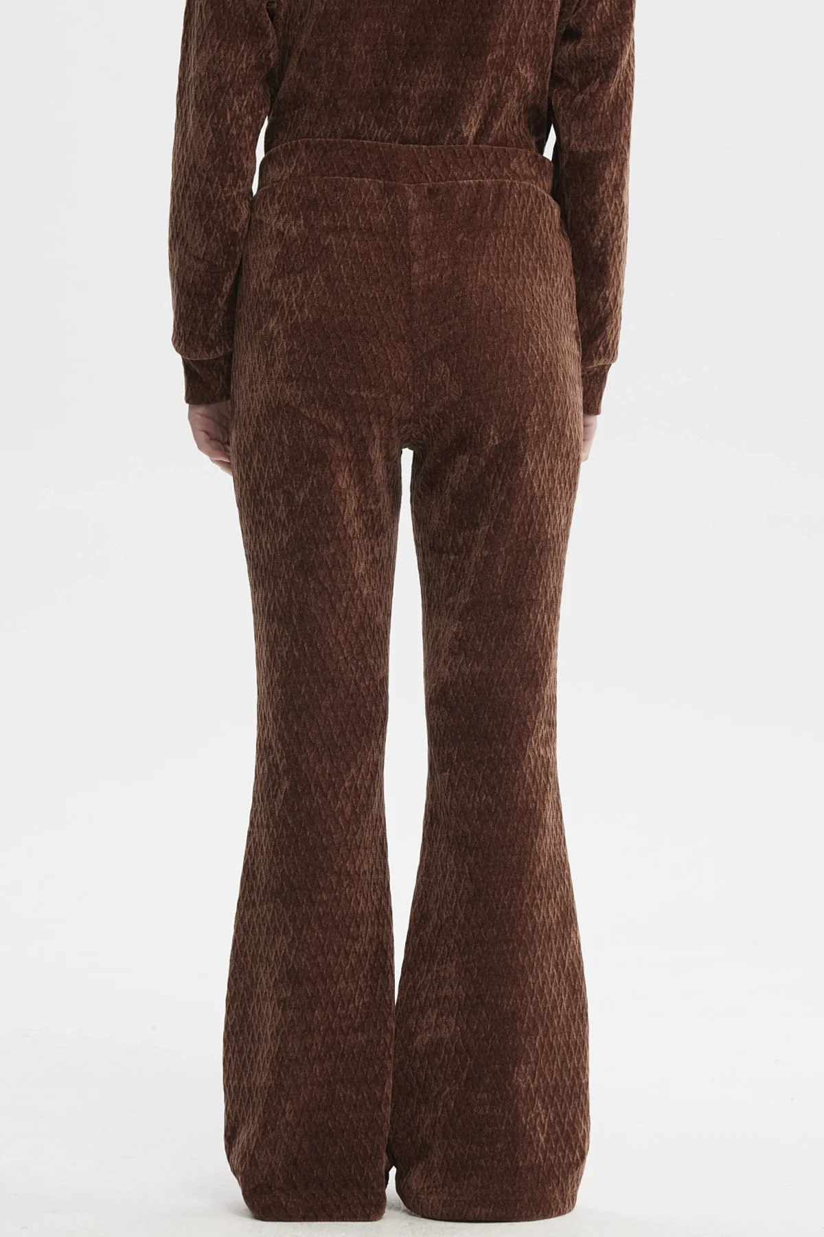 Pantalón Mujer Flare Café - Image 3