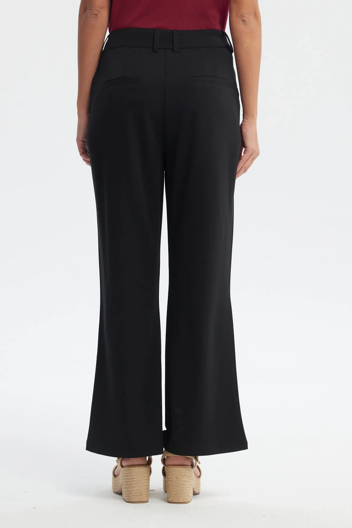 Pantalón Mujer Liso Largo Negro - Image 3