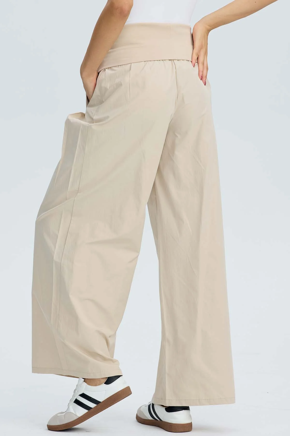 Pantalón Mujer Pretina Beige - Image 3