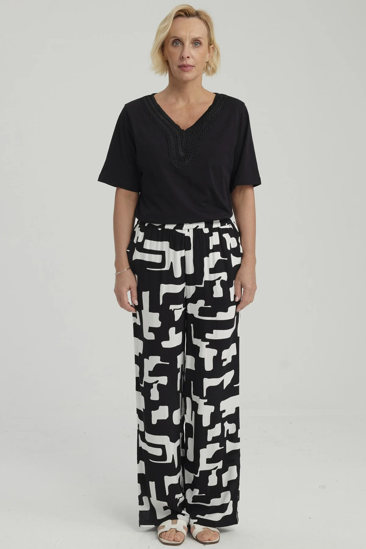 Pantalón Mujer Rapport Negro - Image 4
