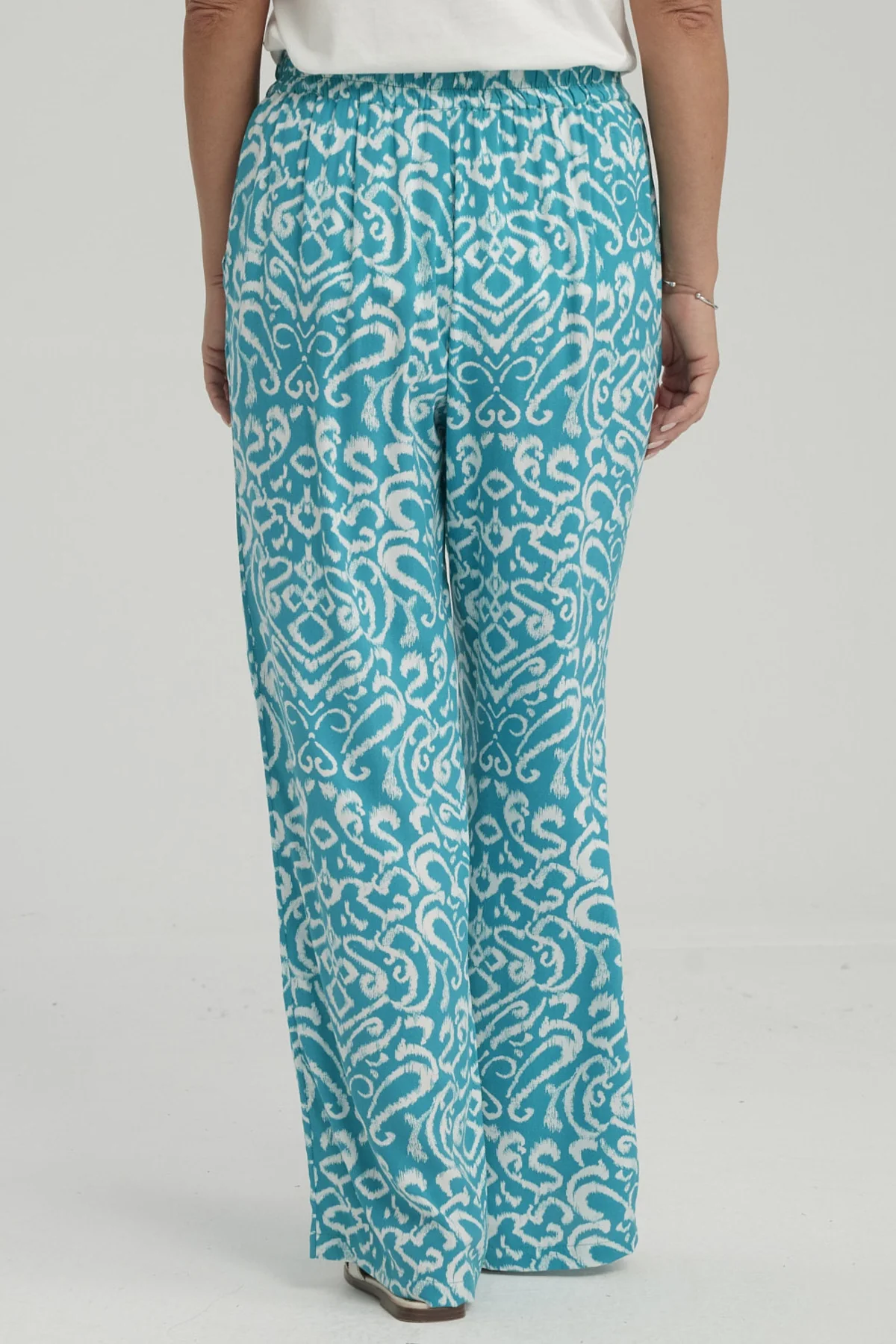 Pantalón Mujer Rapport Turquesa - Image 3