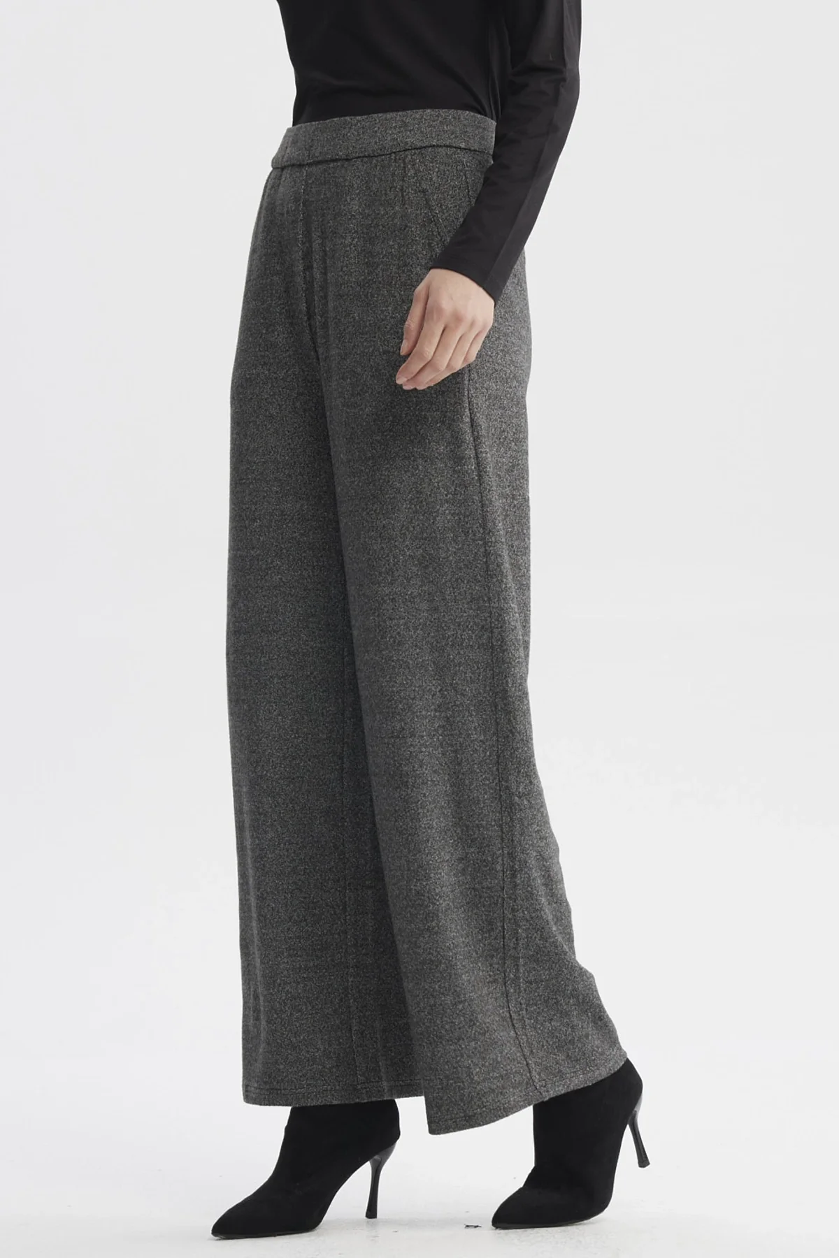 Pantalón Mujer Recto Gris Oscuro - Image 2