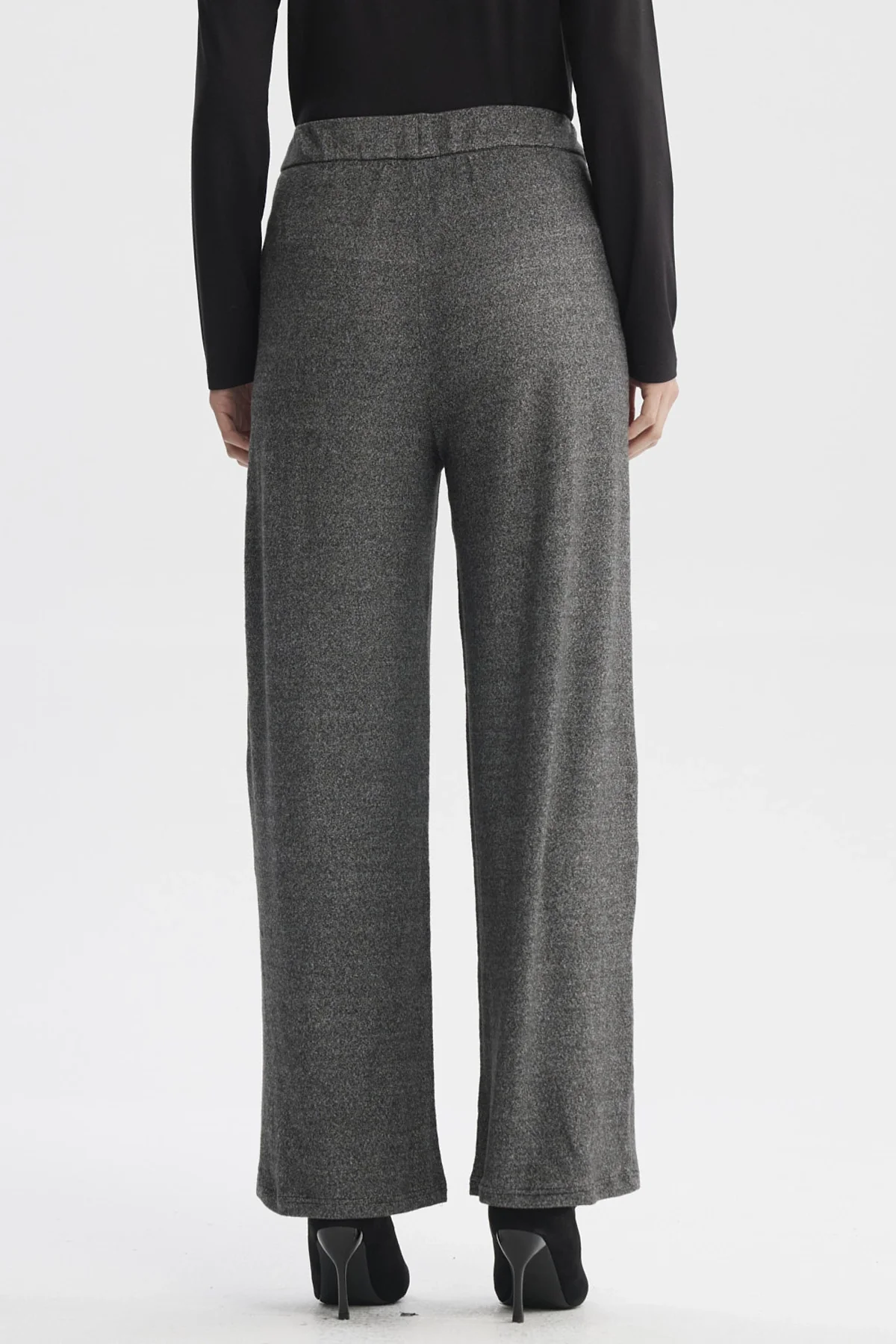 Pantalón Mujer Recto Gris Oscuro - Image 3