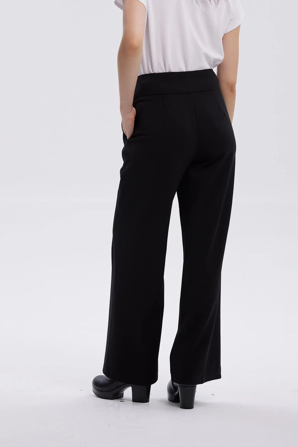 Pantalón Mujer Sastrero Con Cinturón Negro - Image 3