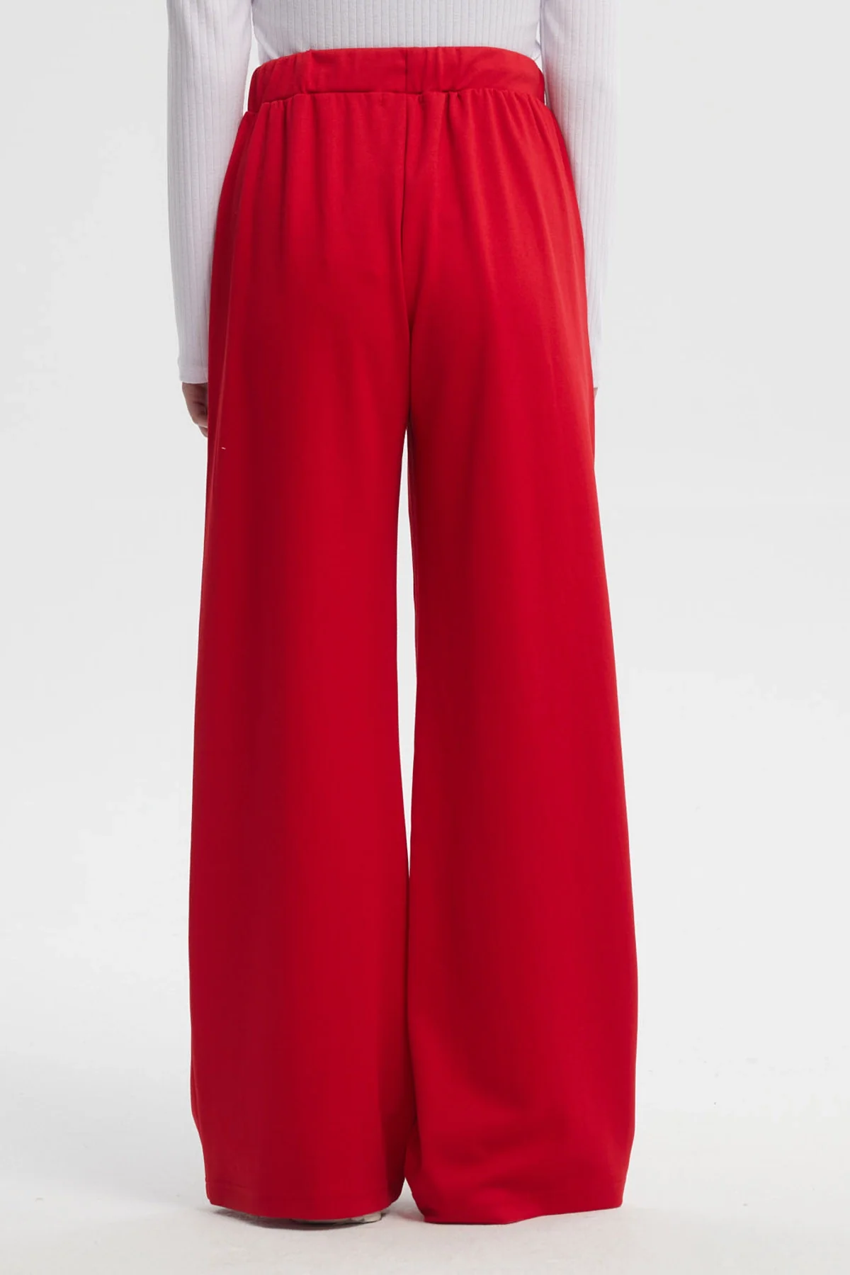 Pantalón Mujer Sastrero Pretina Cordón Rojo - Image 3