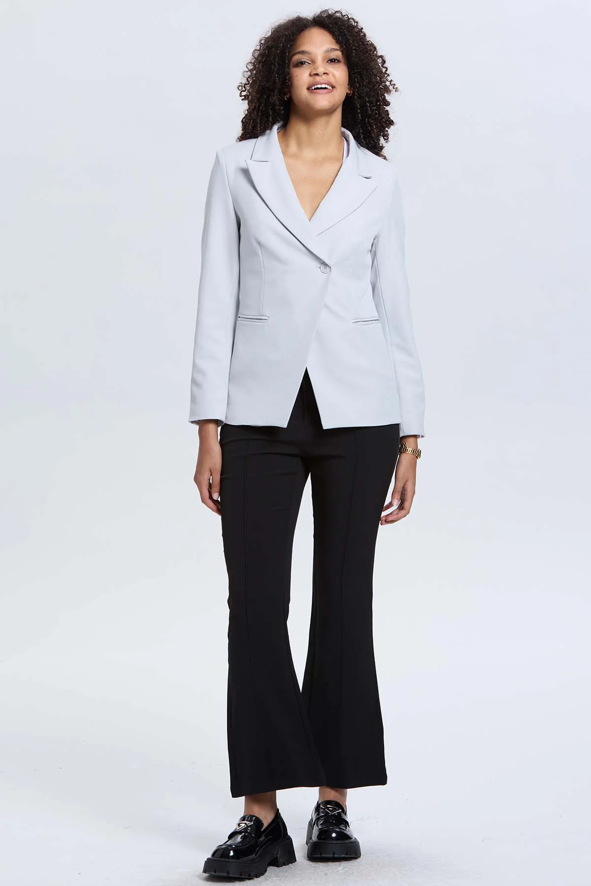 Pantalón Mujer Sastrero Tiro Alto Negro - Image 4