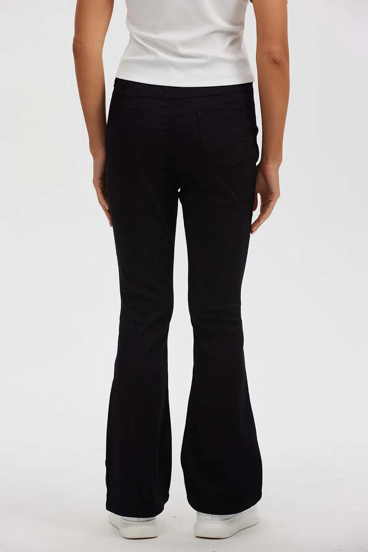 Pantalón Mujer Wide Leg Negro - Image 3