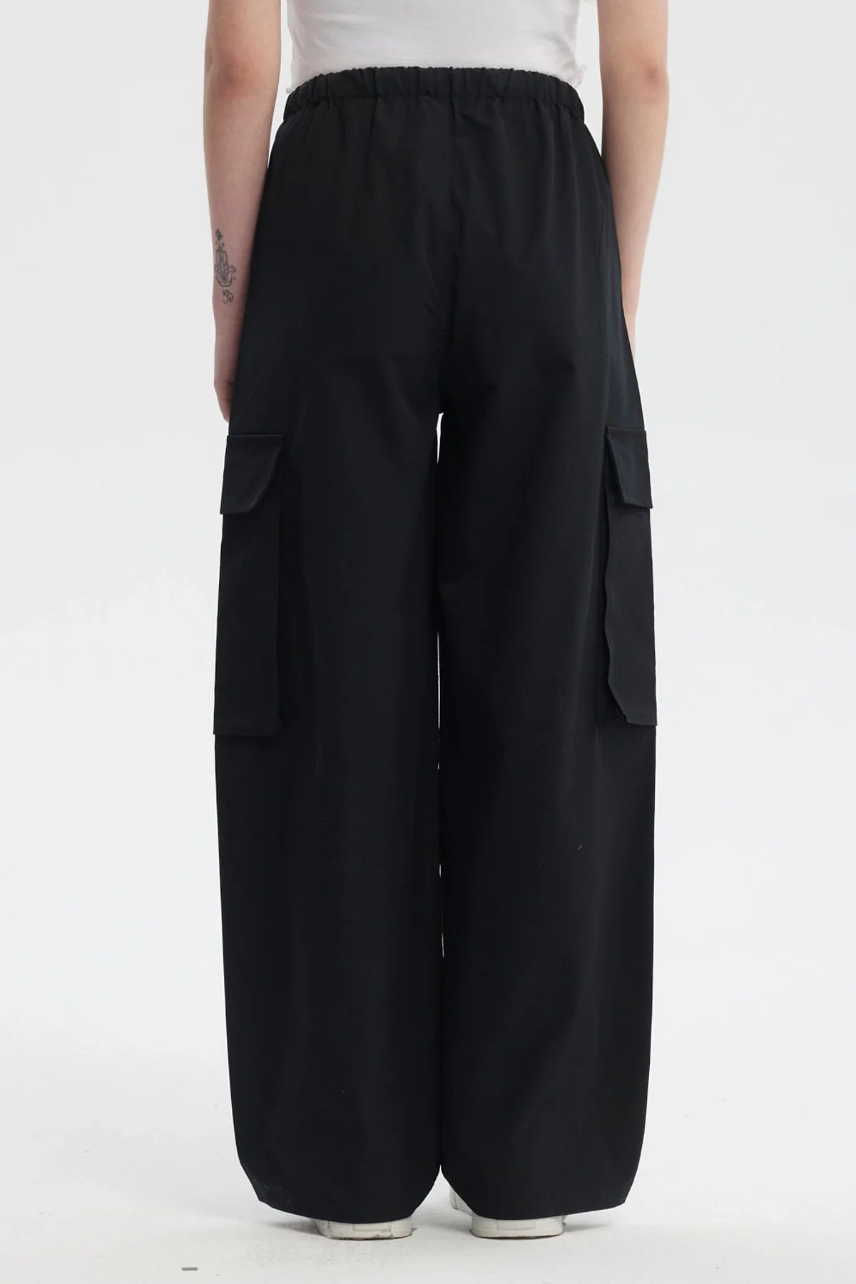 Pantalón Mujer Wide Leg Negro - Image 3