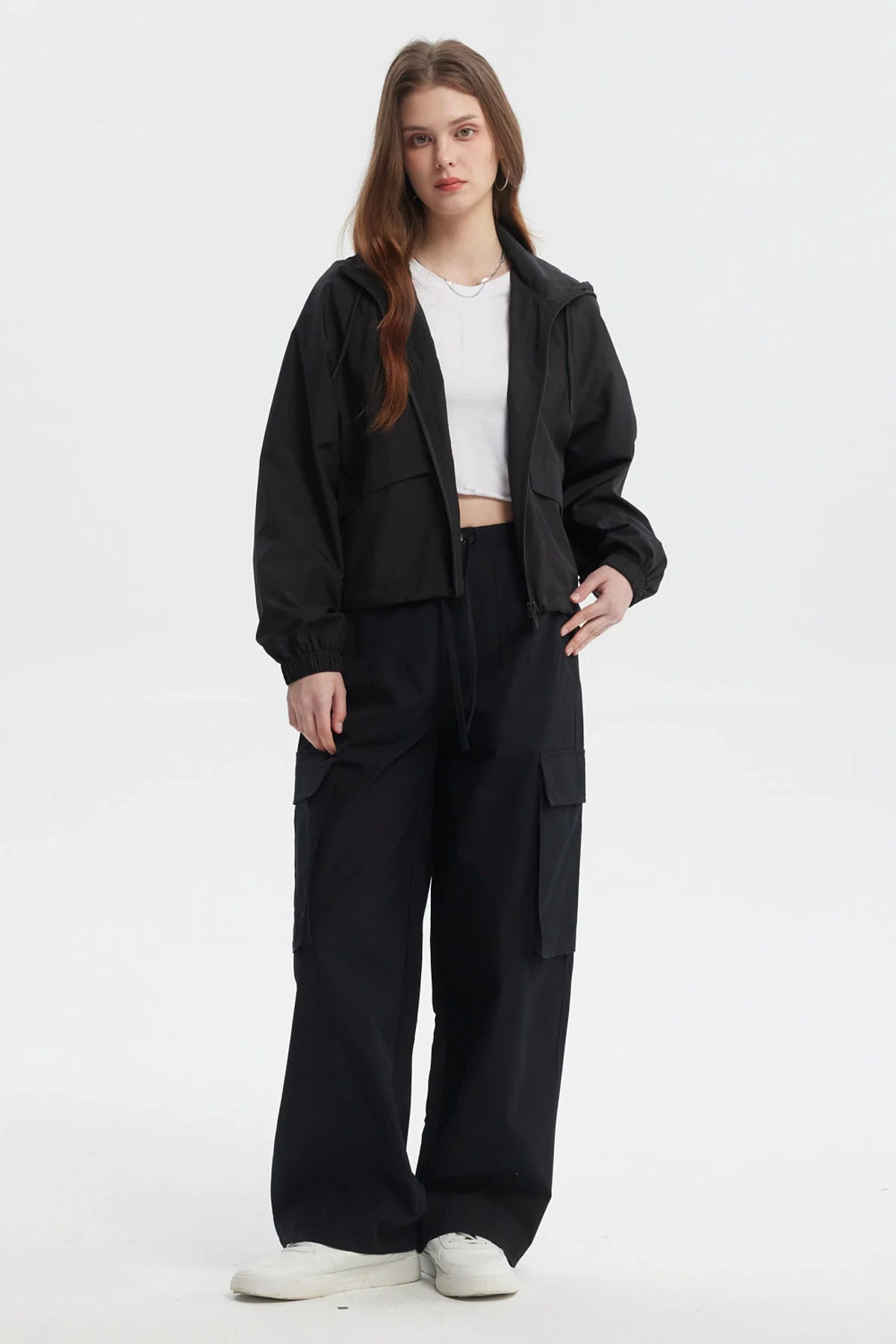 Pantalón Mujer Wide Leg Negro - Image 4