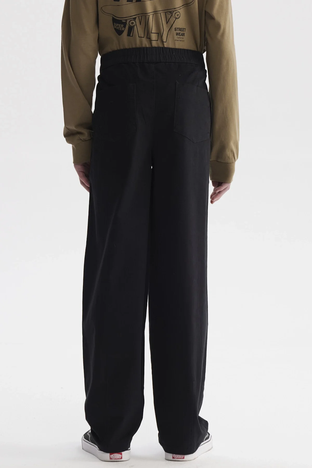 Pantalón Niño Baggy Negro - Image 2