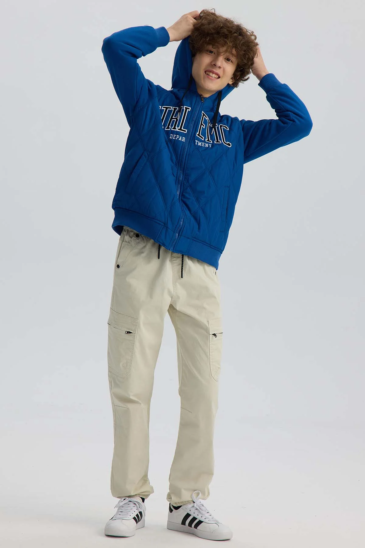 Pantalón Niño Gabardina Cargo Crudo - Image 4