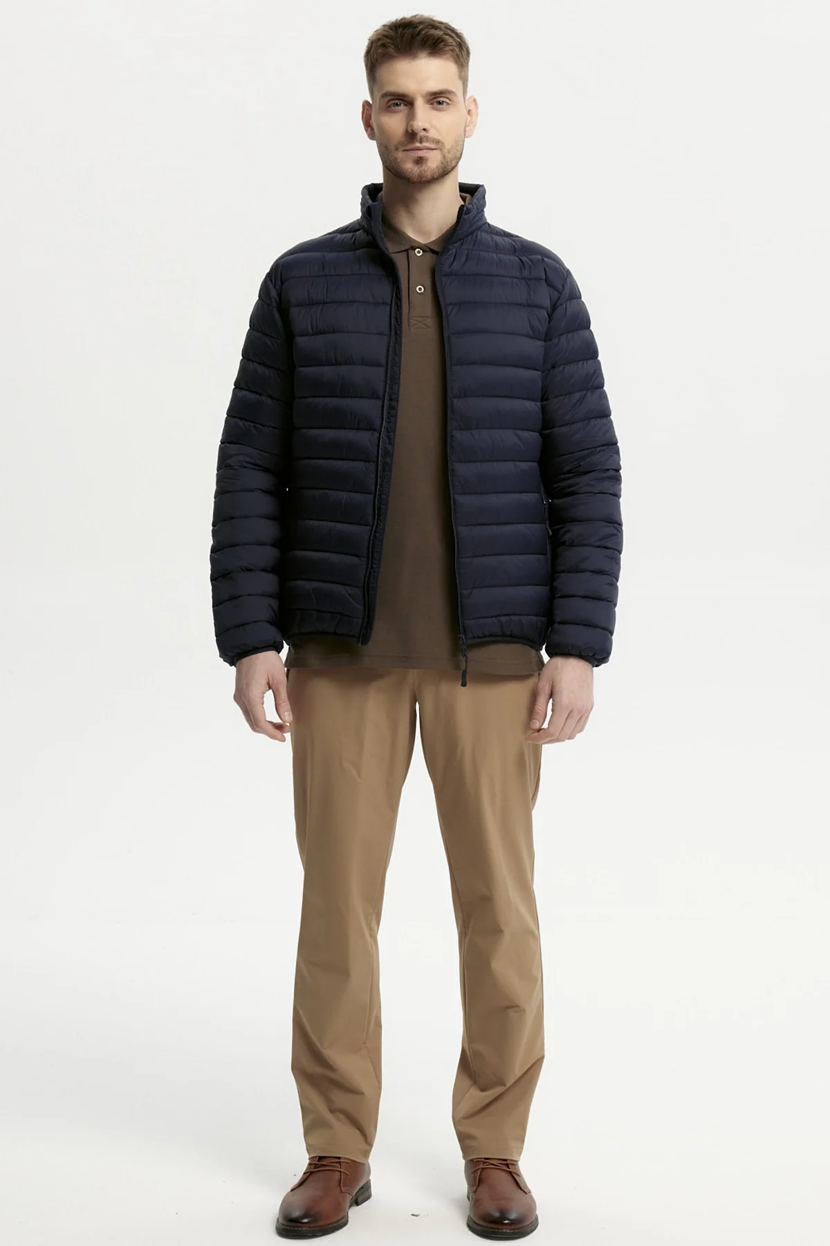 Parka Hombre Básica Azul Marino - Image 4