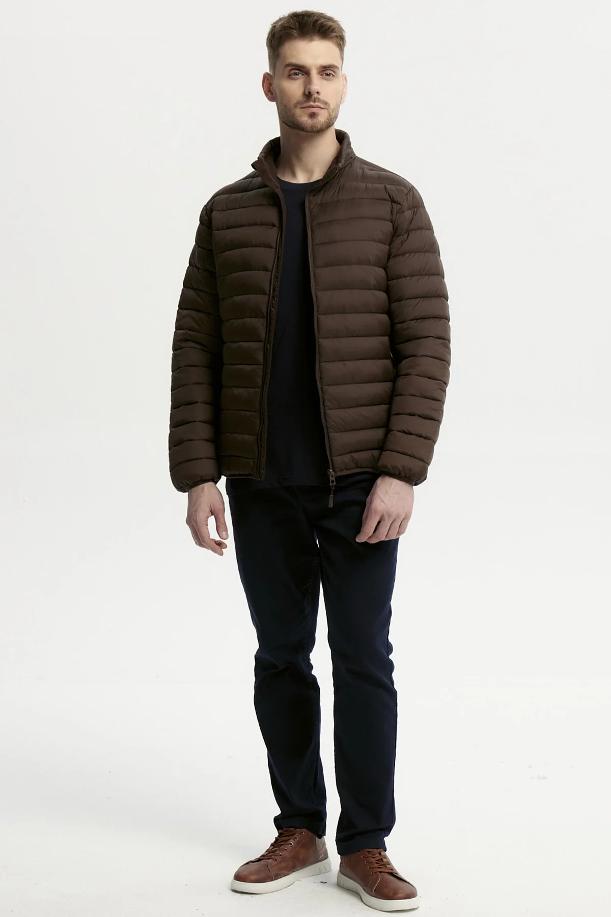 Parka Hombre Básica Chocolate - Image 4