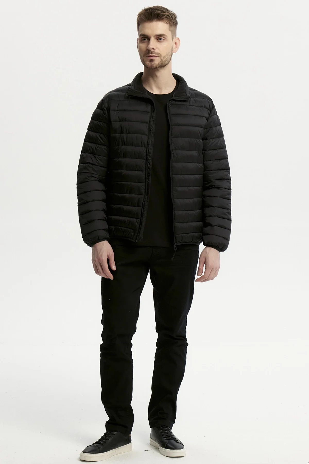 Parka Hombre Básica Negro - Image 4