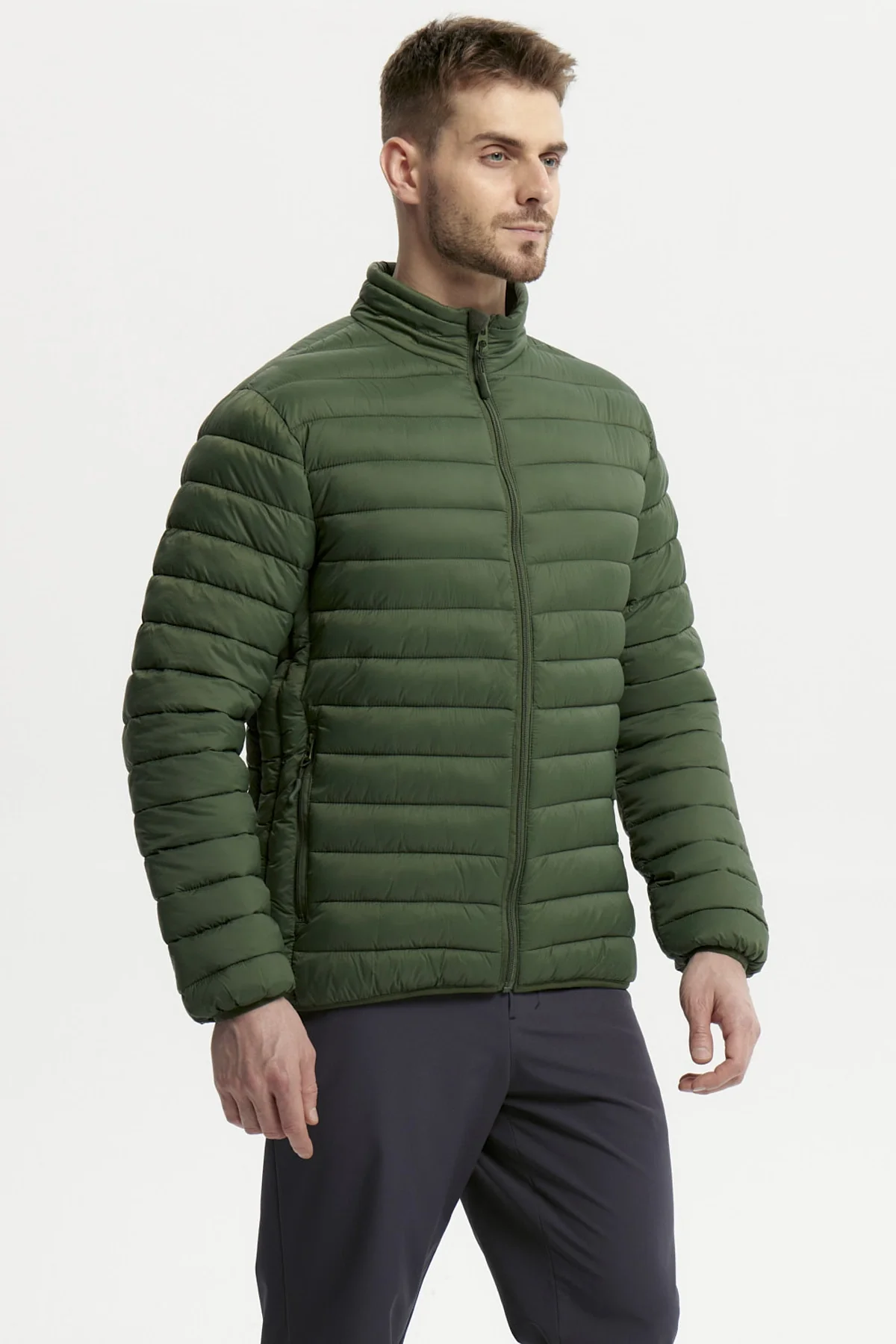 Parka Hombre Básica Verde - Image 2