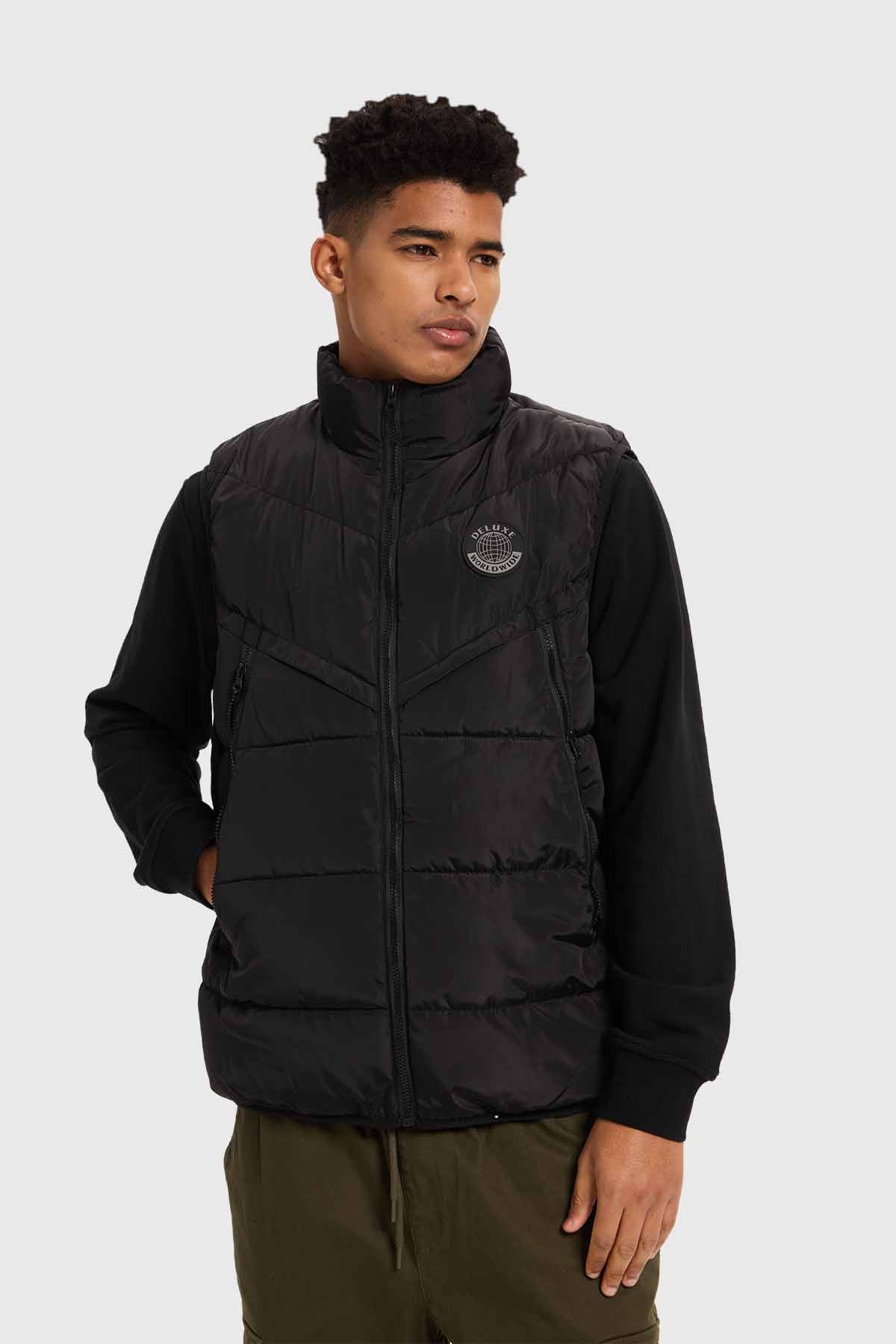 Parka Hombre Con Bolsillo Negro - Image 2