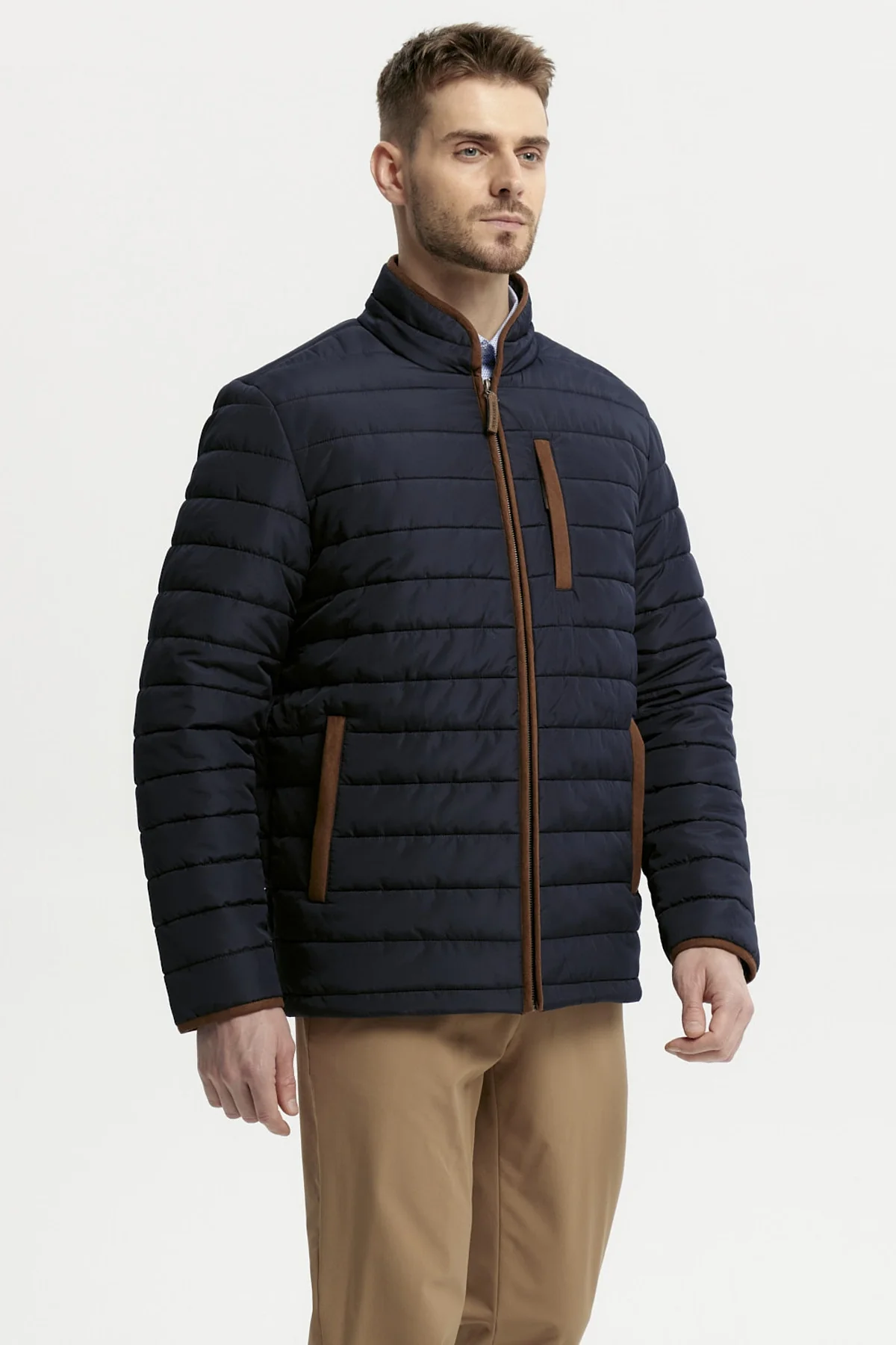 Parka Hombre Slim Azul Marino - Image 2